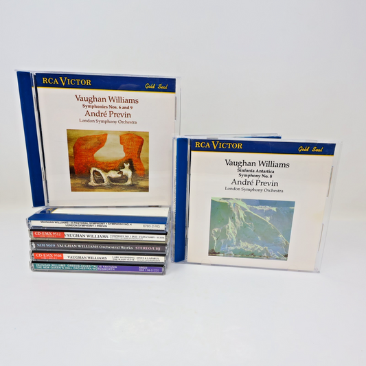 Ralph Vaughan Williams 7 CDs Lot Symphony #4-5-6 8-9/Sinfonia Antartica