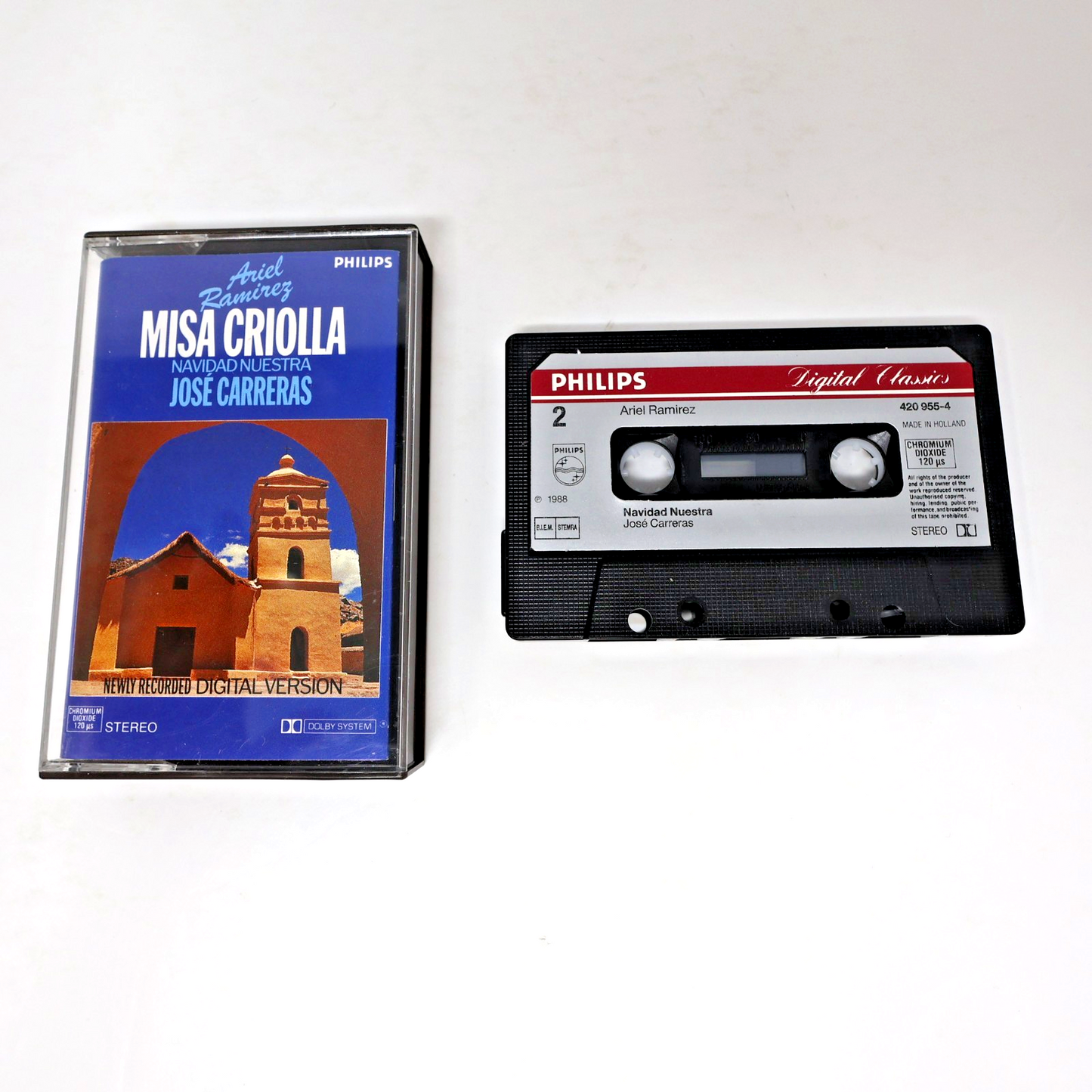 Misa Criolla Navidad Nuestra Cassette 1988 Ariel Ramirez/José Carreras 420 955-4
