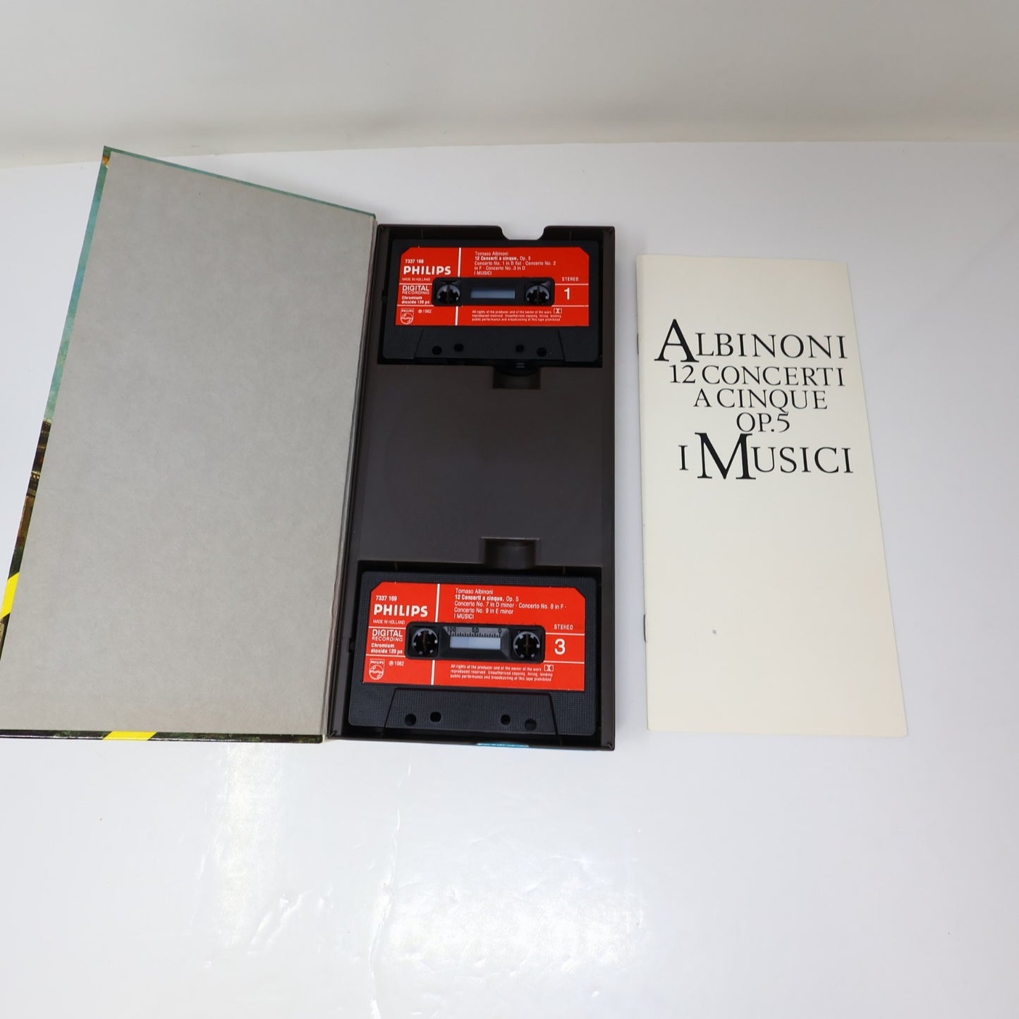 Albinoni/I Musici 12 Concerti A Cinque Op.5 Cassette Box Set Pina Carmirelli 80s
