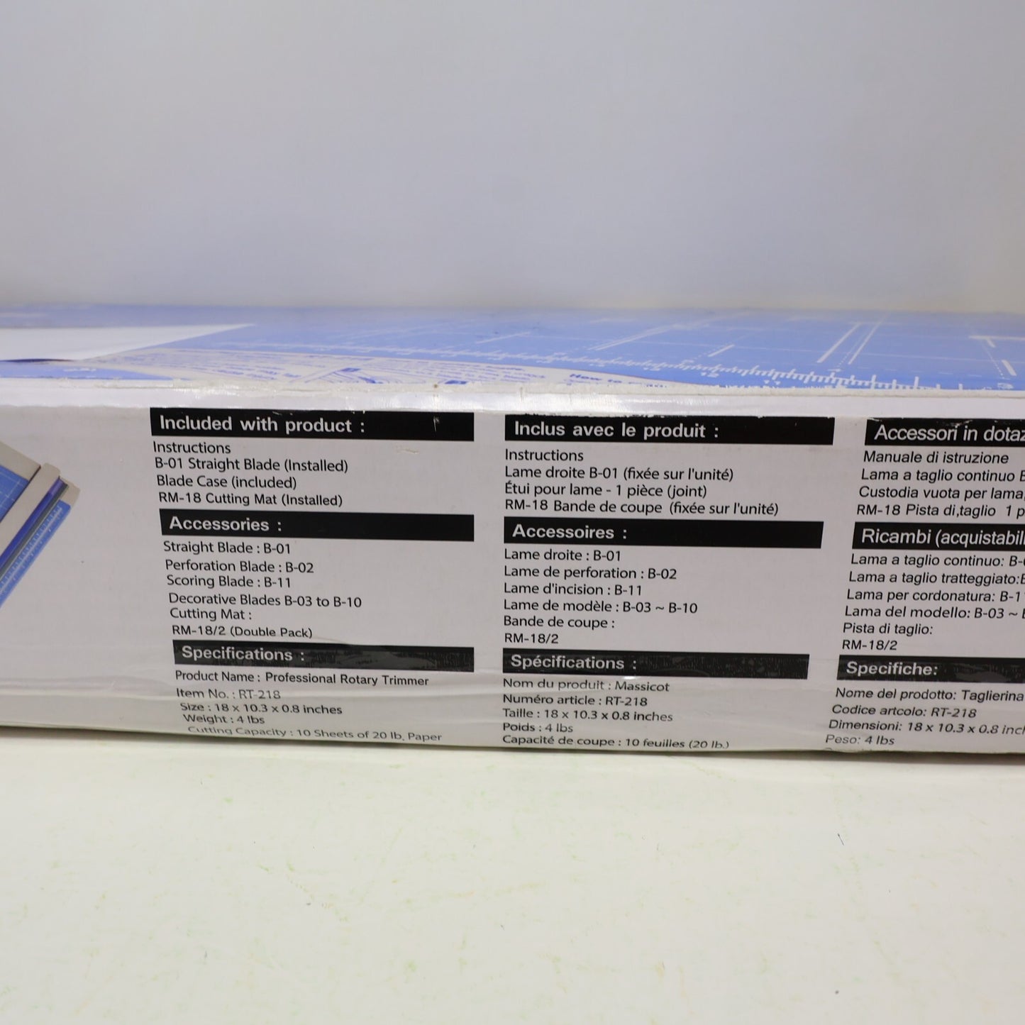 CARL Professional Rotary Paper Trimmer 18" RT-218 Used Damaged Box Massicot