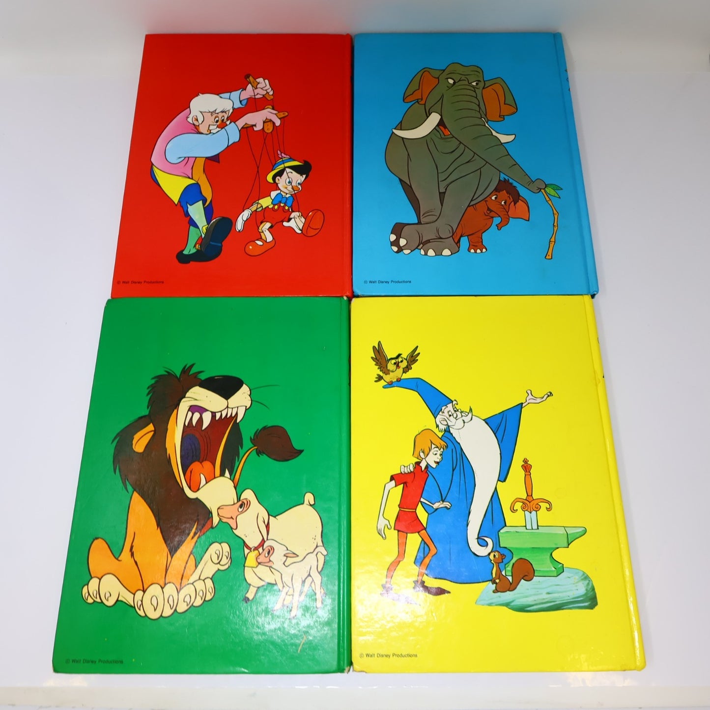 Au Royaume des Noms/Verbes/Adjectifs/Contraires Lot 4 Livres Disney Enfants 70s