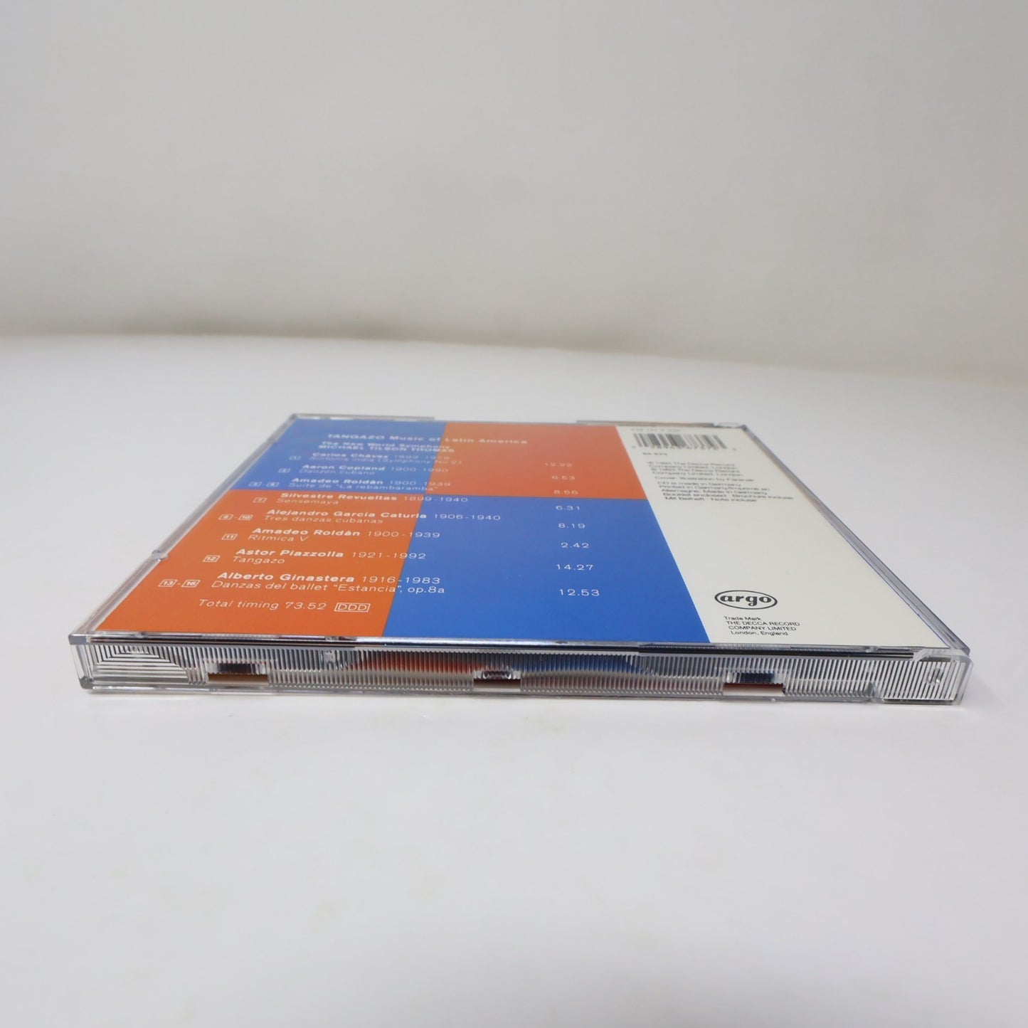 Tangazo Music Of Latin America CD Copland/Ginastera/Piazzolla/Roldán/Chávez