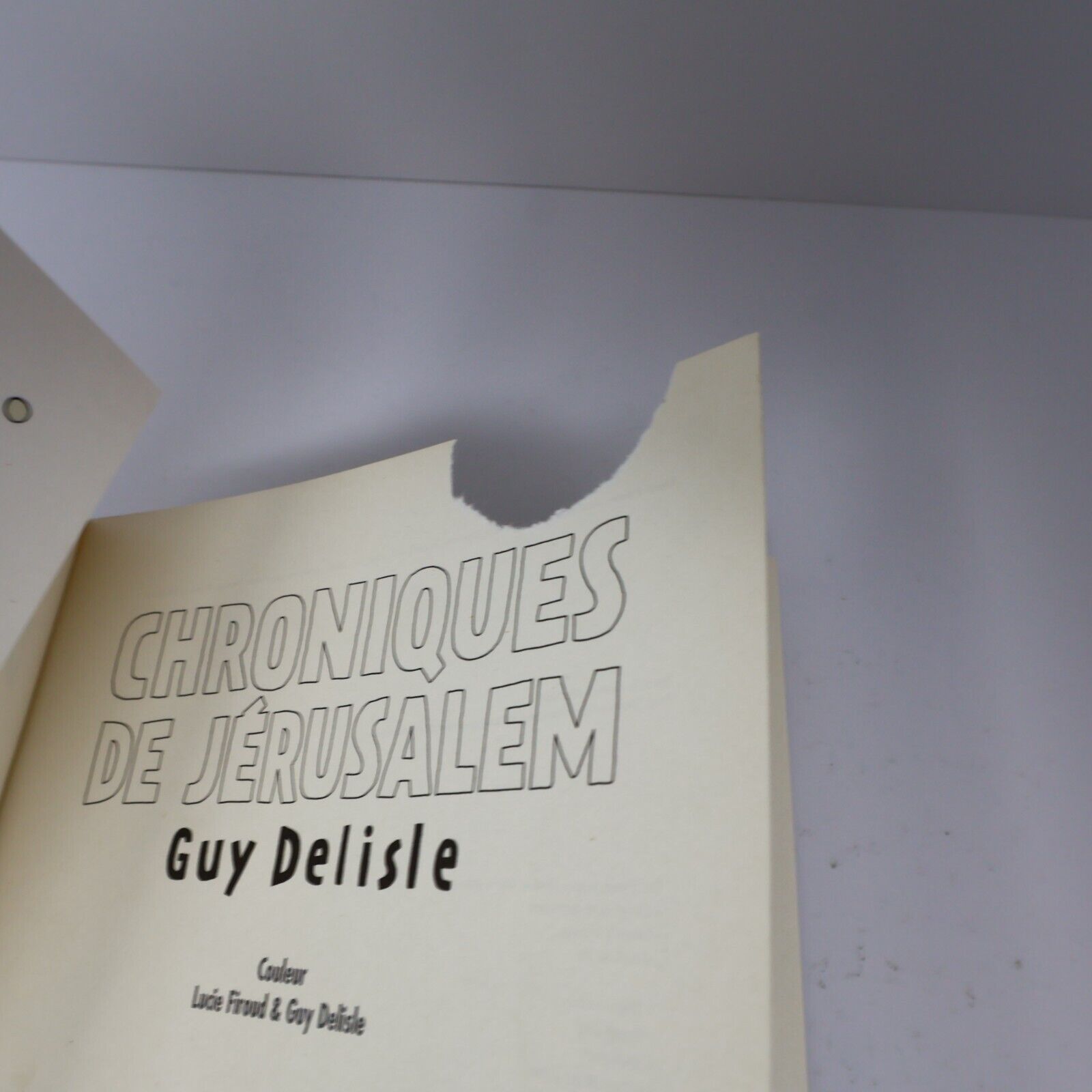 2011 Chroniques de Jérusalem de Guy Delisle Paperback PB Delcourt Bande Dessinée