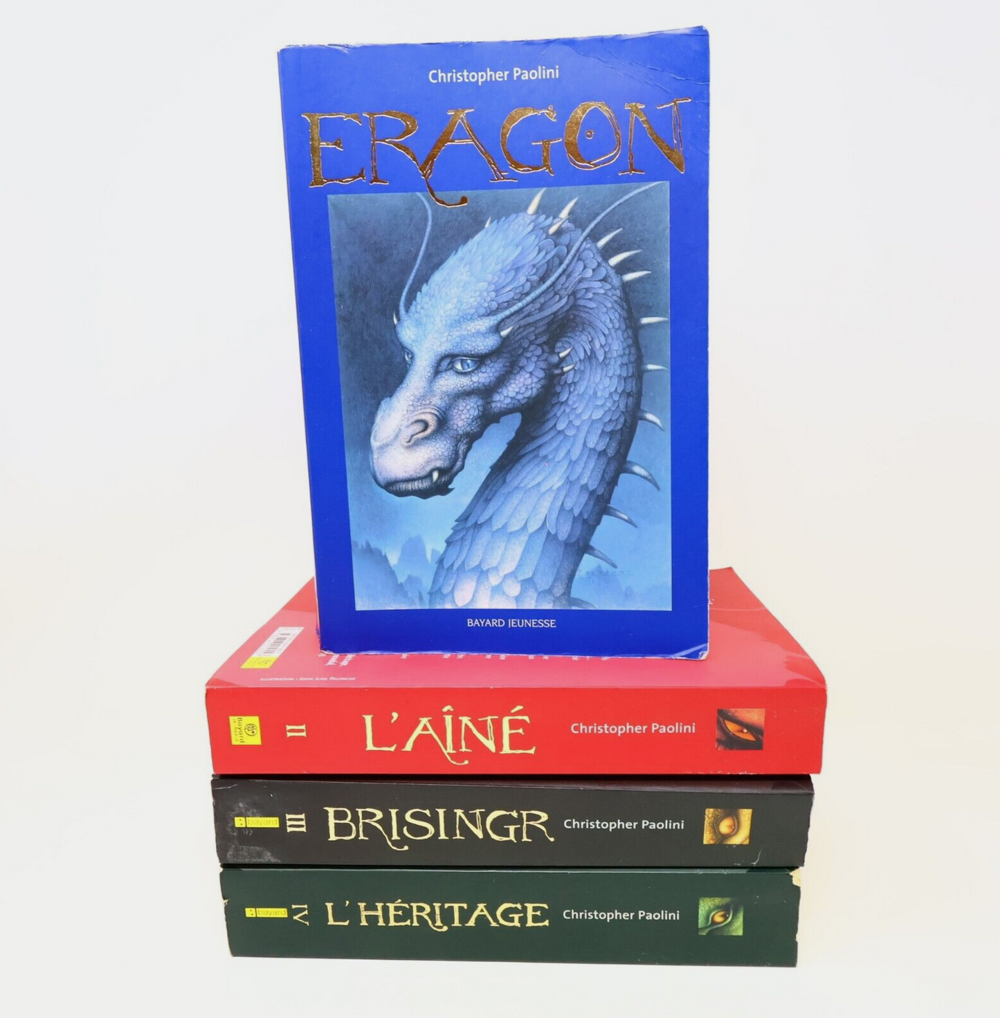 Eragon L'Héritage #1-4 Lot 4 Livres Inheritance Christopher Paolini Français PB