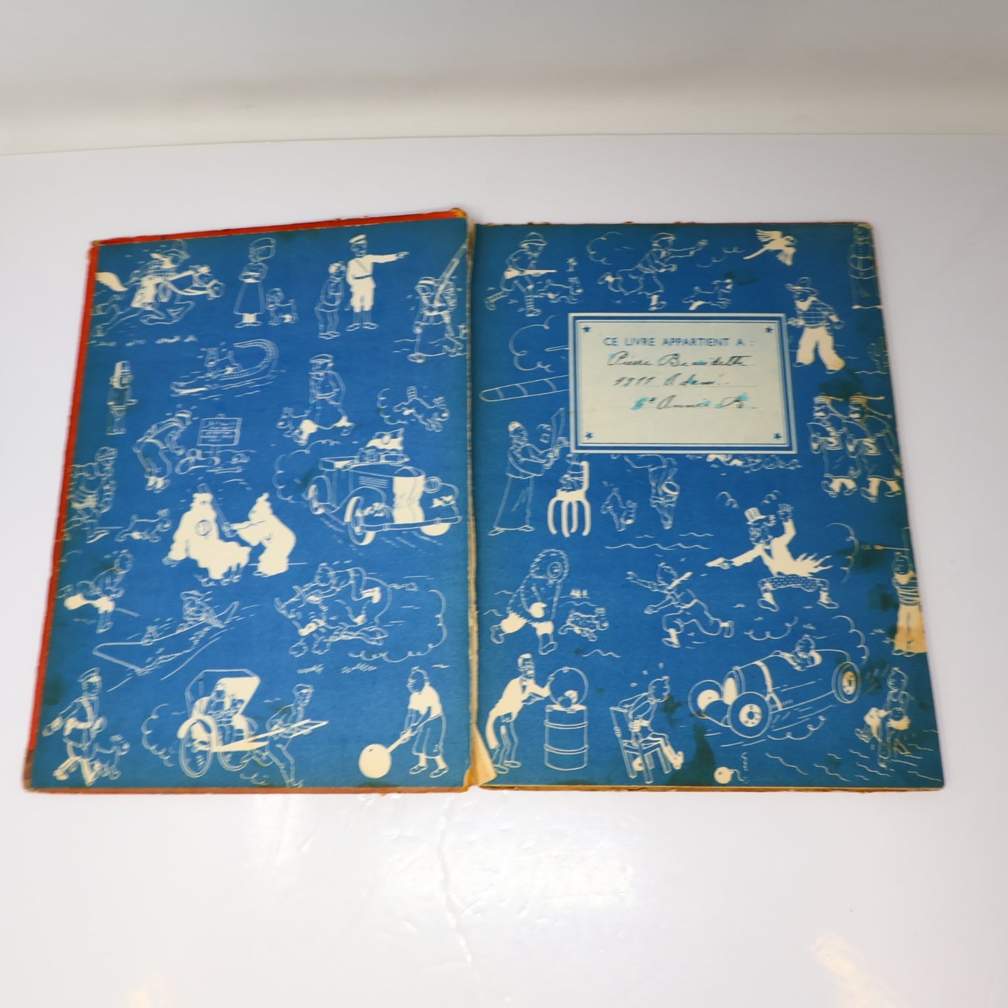 Tintin Le Lotus Bleu Hergé Casterman 1951 B5 Bande Dessinée Français/French HC
