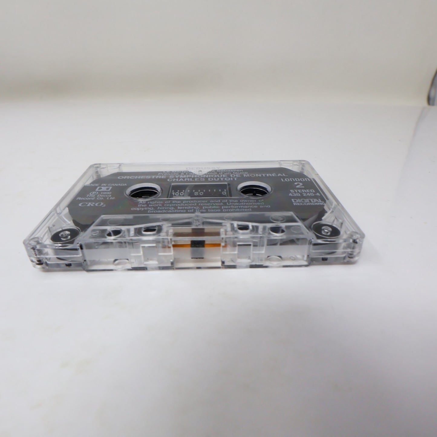 Debussy 2 Cassettes Lot Charles Dutoit/Montréal OSM La Mer/Jeux/Images/Nocturnes