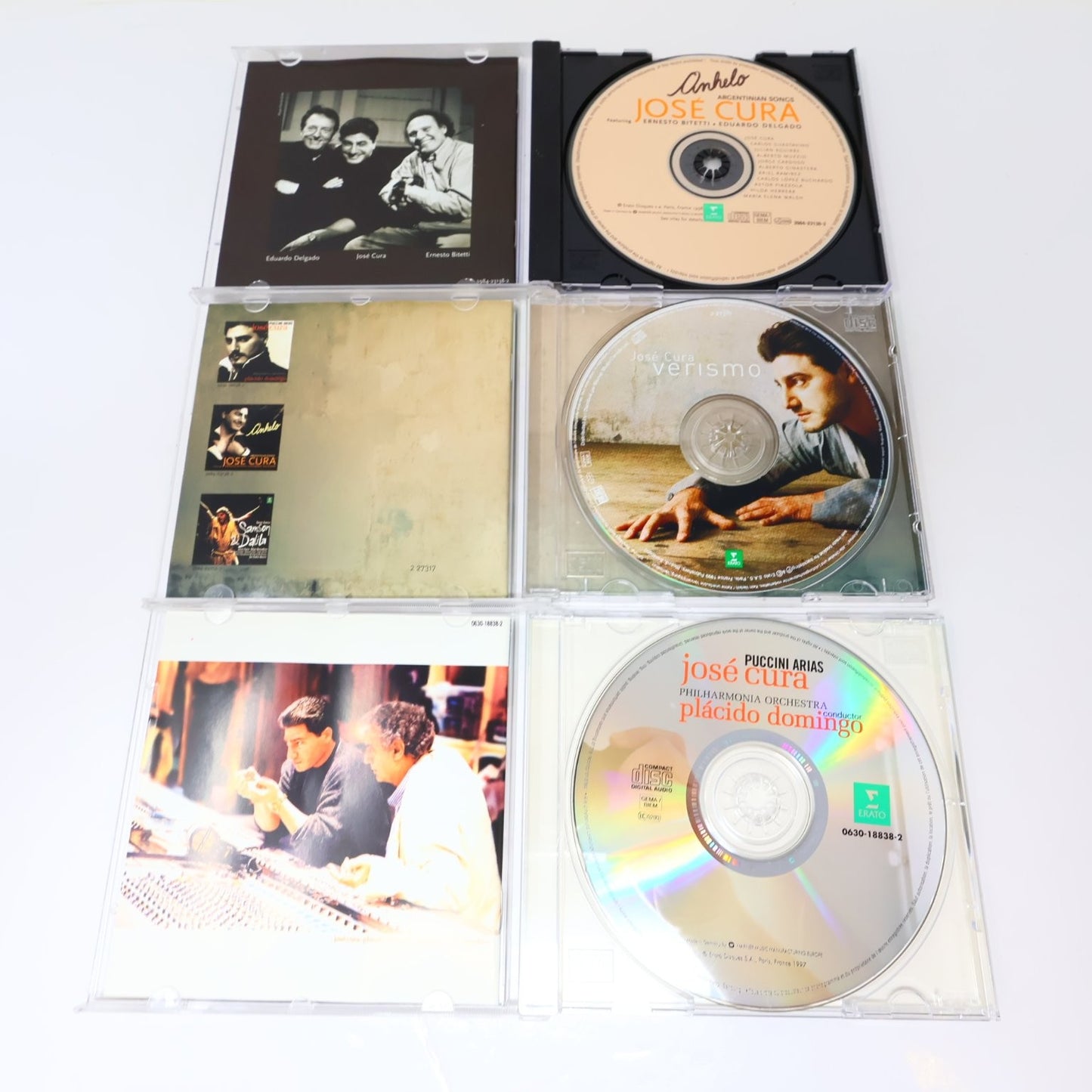José Cura 3 CD Lot Anhelo/Verismo/Puccini Arias Classical Erato Philarmonia