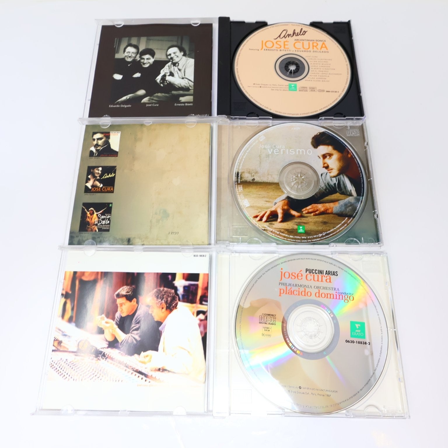 José Cura 3 CD Lot Anhelo/Verismo/Puccini Arias Classical Erato Philarmonia