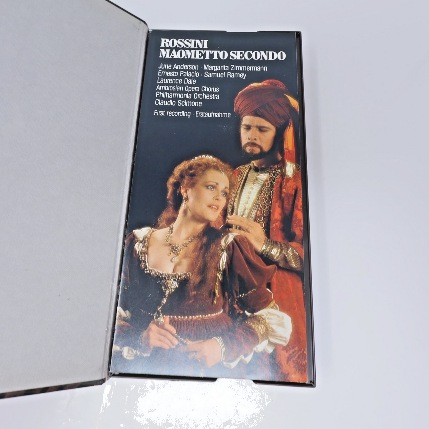 Rossini Maometto Secondo Cassette Box Claudio Scimone/Philharmonia/June Anderson