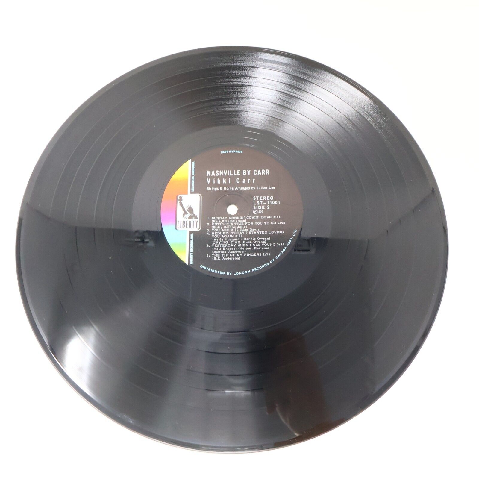 Vikki Carr For Once In My Life + Nashville By Carr Lot of 2 LPs Vinyl Records