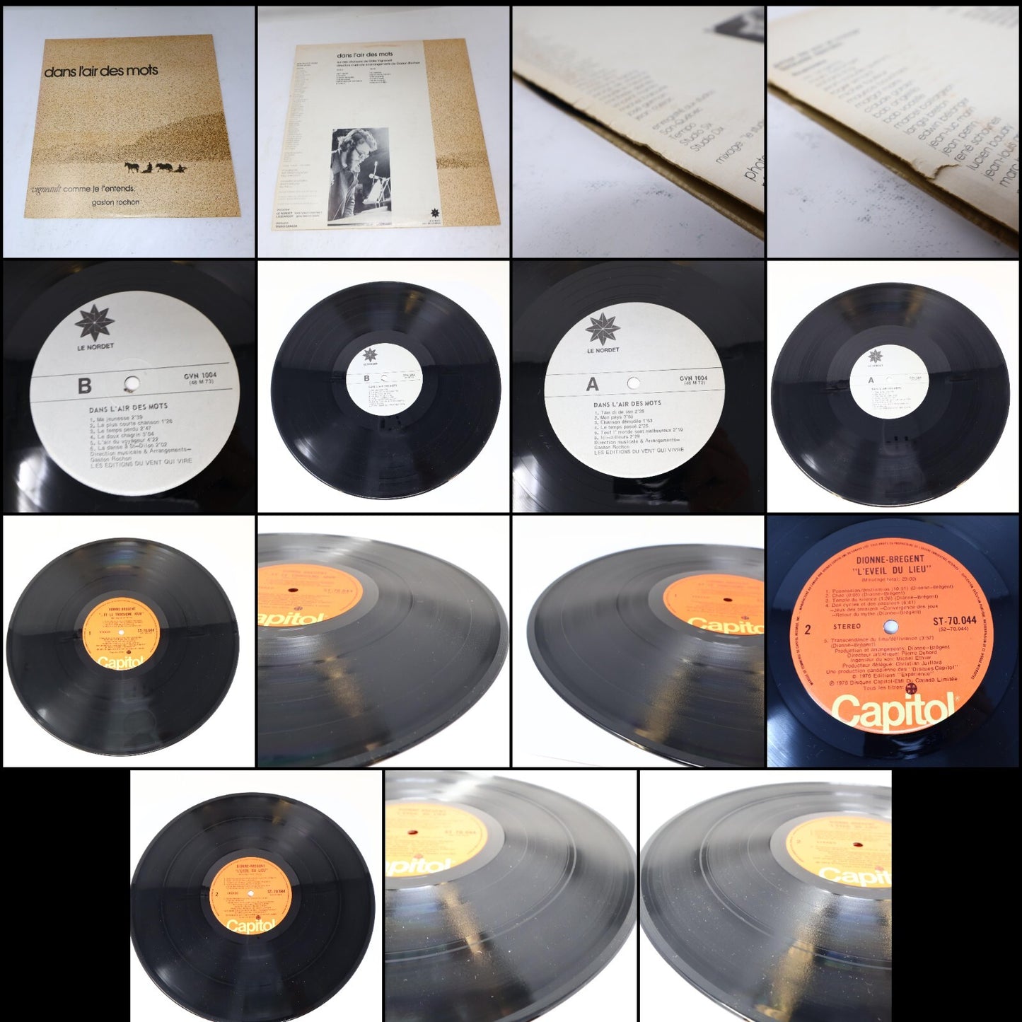Pop Québécois 1960-70-80s Lot 20 Disques LP Thibeault/Baillargeon/Brault/Toupin