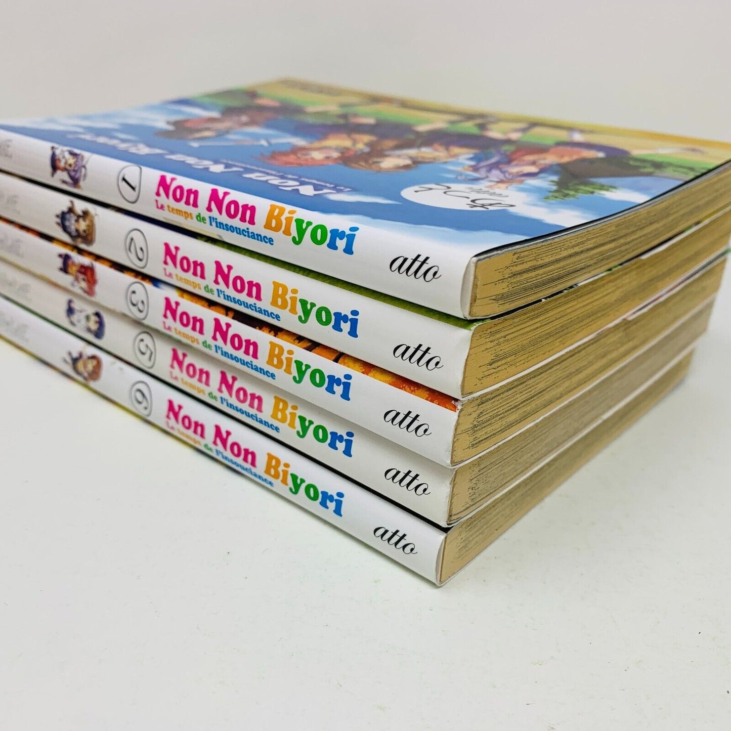 5x Non Non Biyori #1-2-3 5-6 Clair de Lune Mangas French Français Atto Lot Set