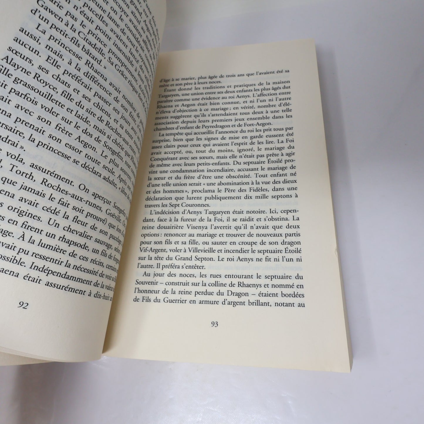 Feu et Sang #1-2 Le trône de fer Série Complète Lot 2 Livres George R. R. Martin