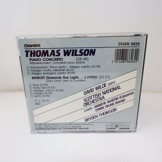 Piano Concerto/Introit (Towards the Light...) CD Thomas Wilson/David Wilde