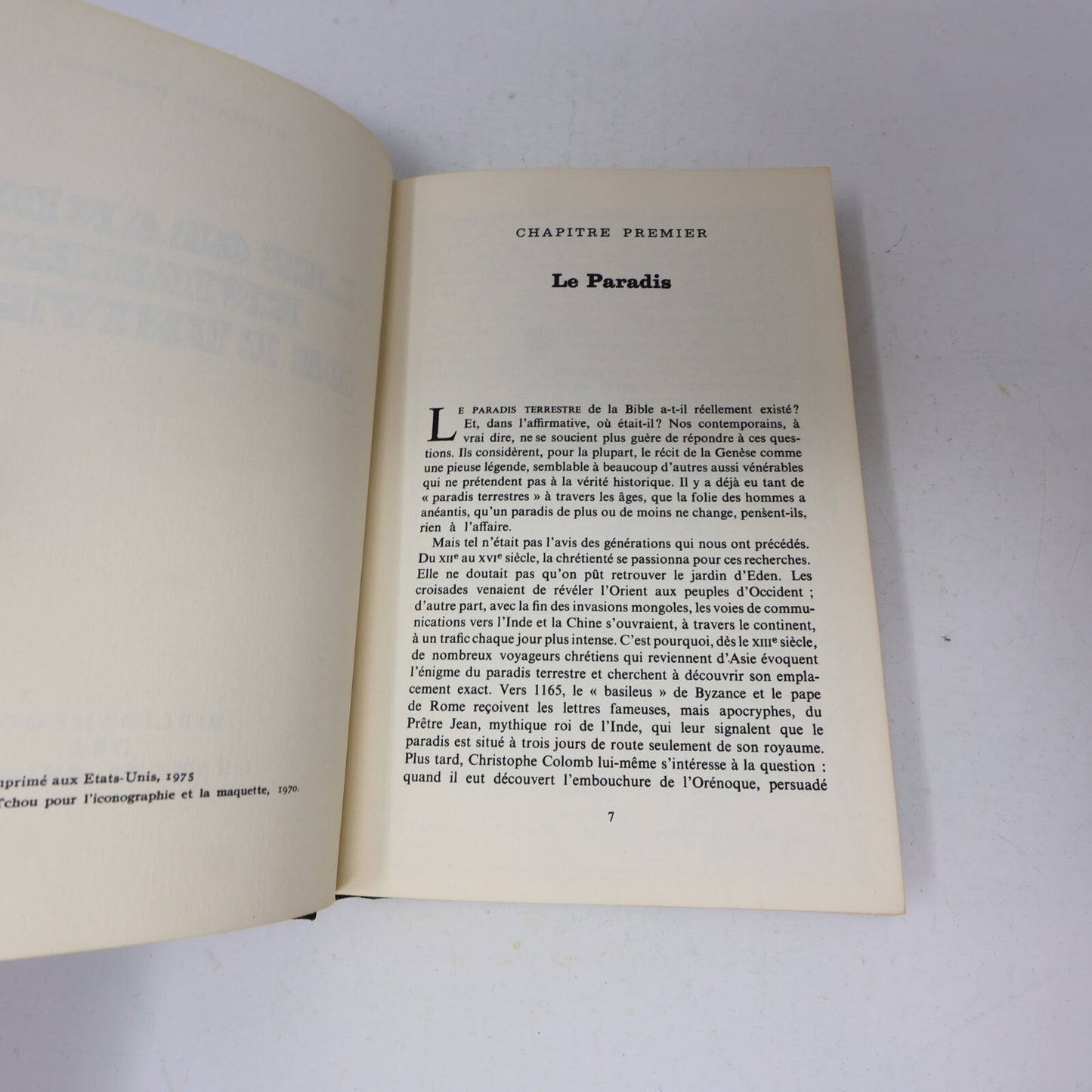 1975 Les Grandes Énigmes de l'Univers Richard Hennig Ésotérisme Tchou Français