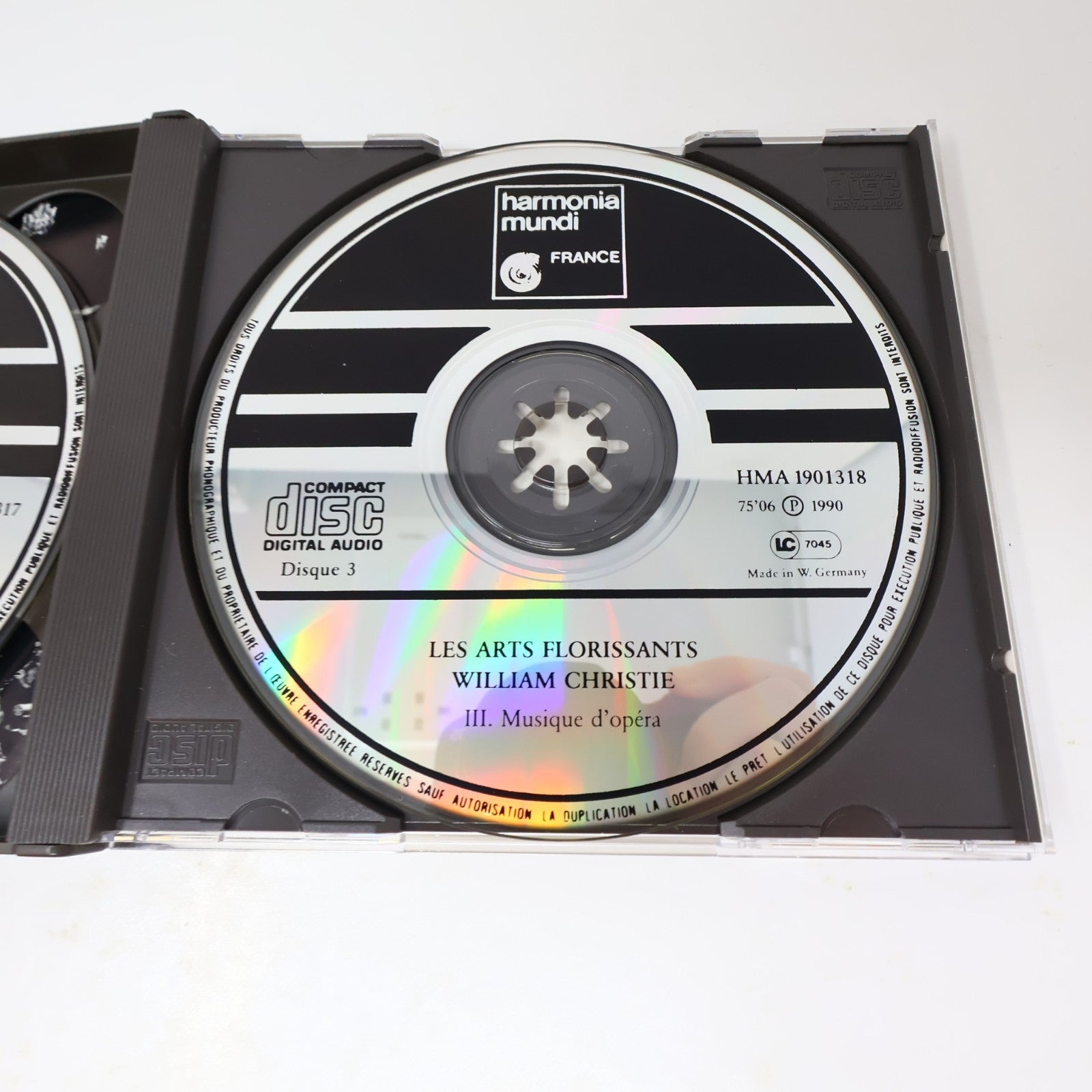 Les Arts Florissants 10 Years/10 Ans CD William Christie Opera Classical 1990