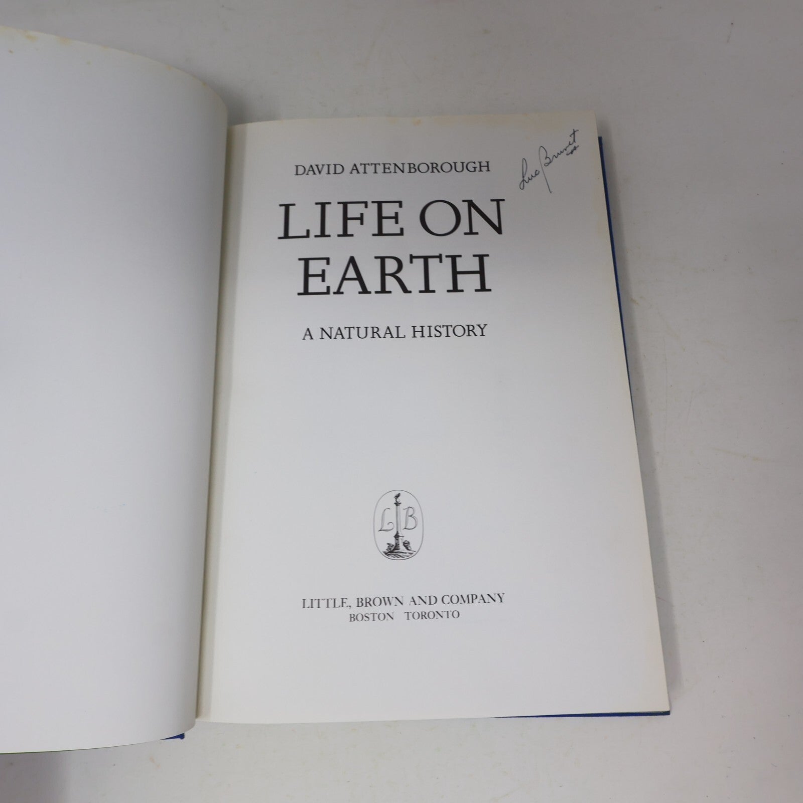 1979 Life on Earth a Natural History David Attenborough Little Brown Nature Book