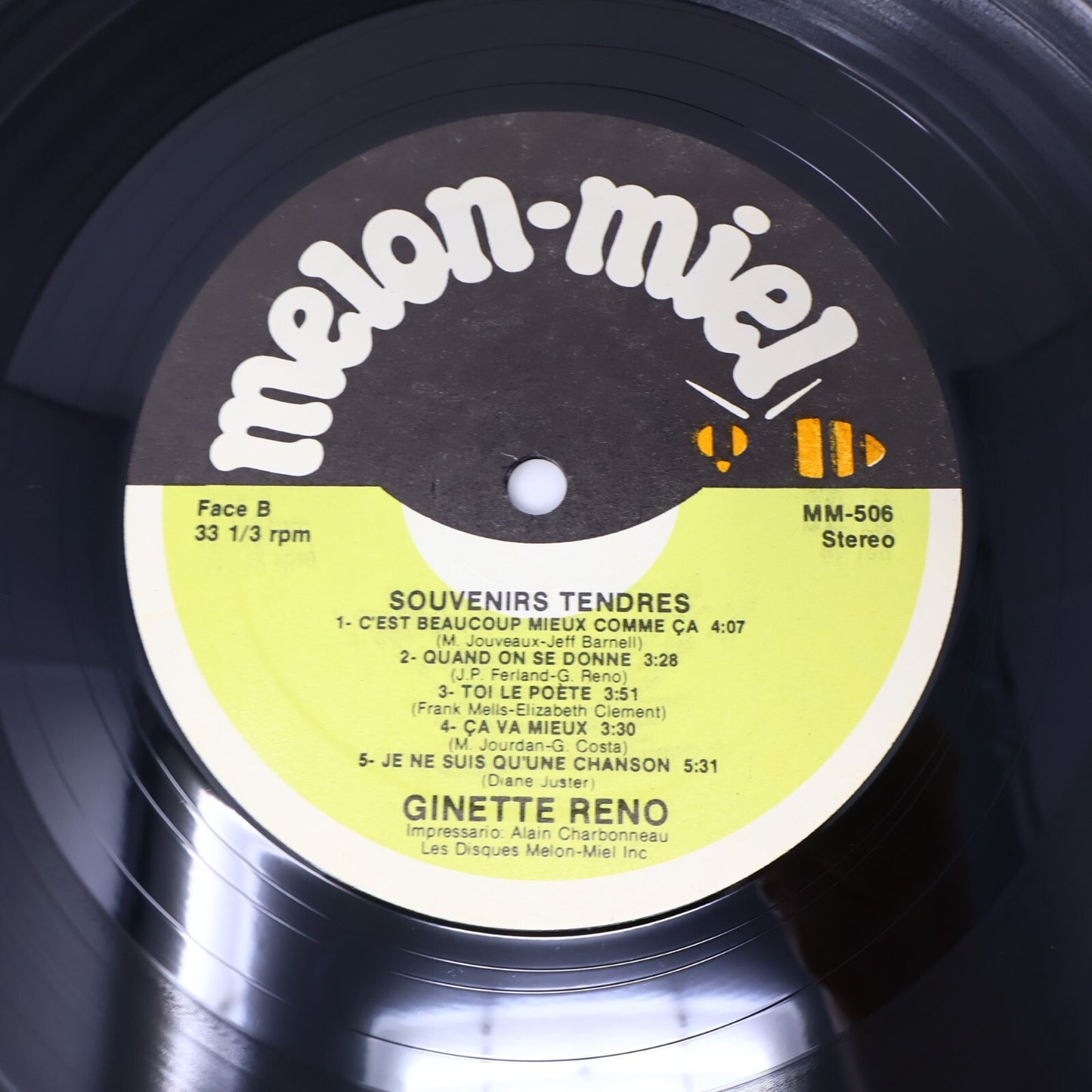 Ginette Reno Lot 6 Disques Record Aimons-nous/Quand On Se Donne/20 Grands Succès