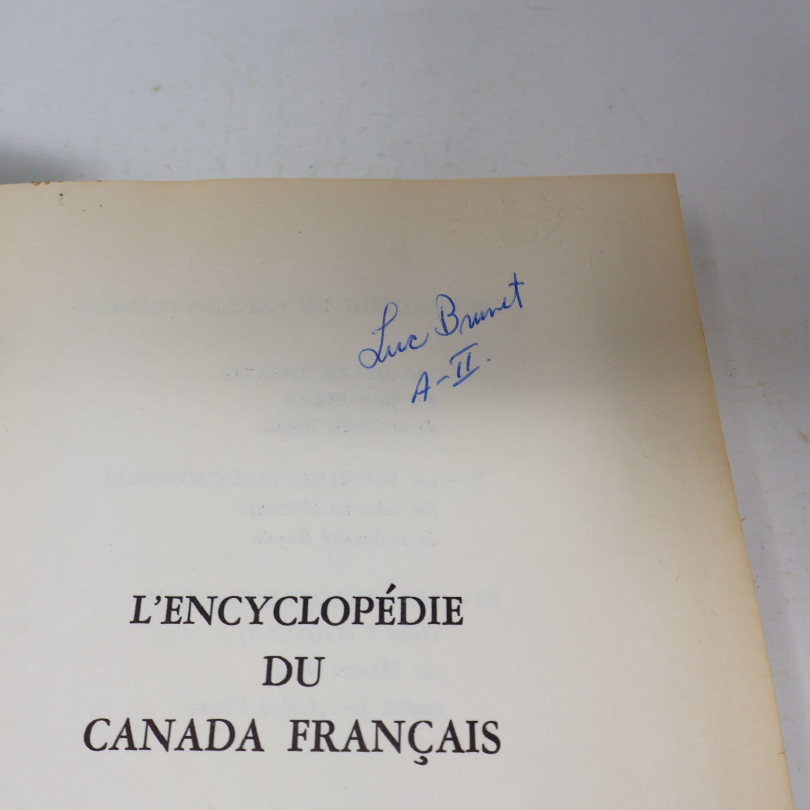 1963 Les Canadiens Français L'Encyclopédie du Canada Français #2 Mason Wade HC