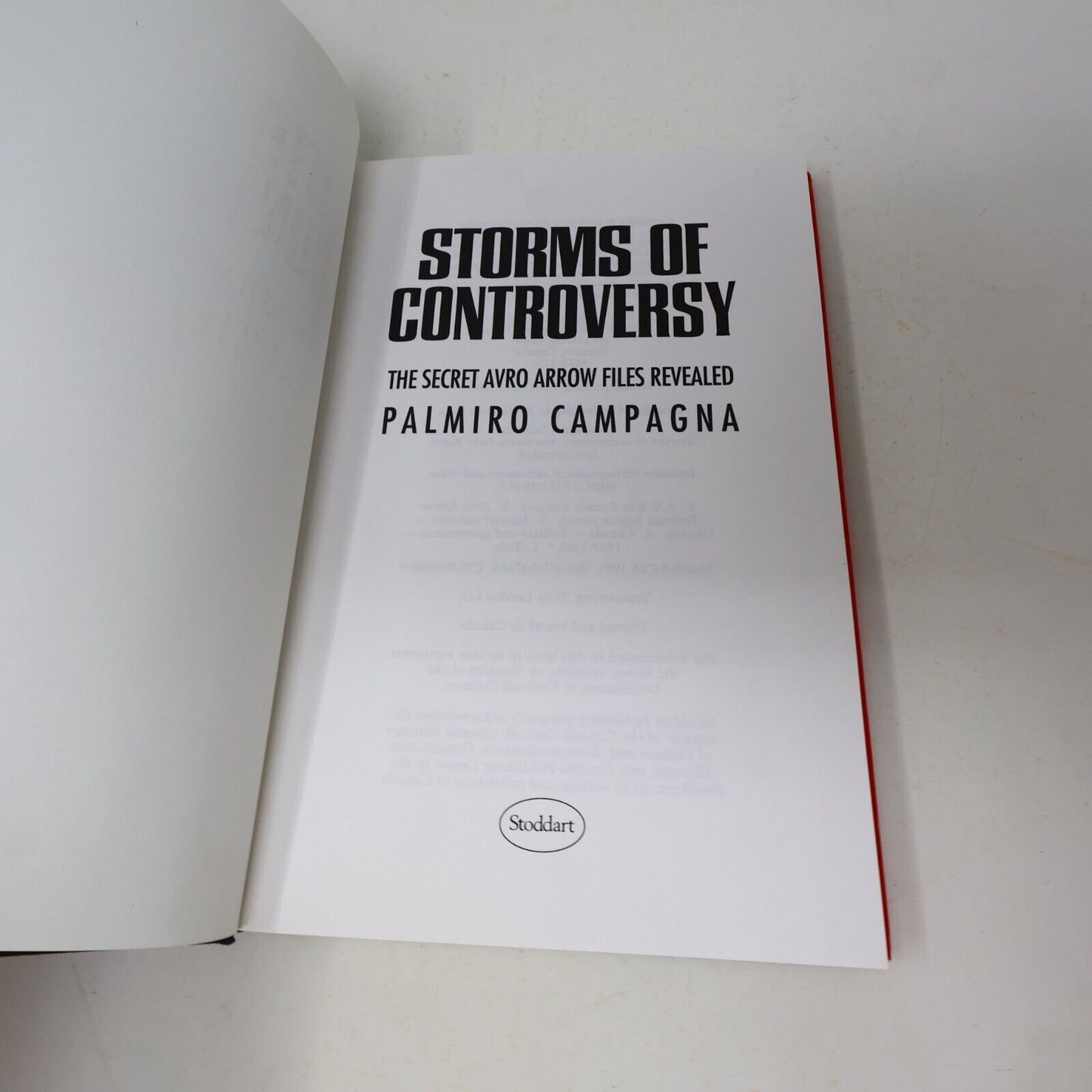 1992 Storms of Controversy the Secret Avro Arrow Files Revealed Palmiro Campagna