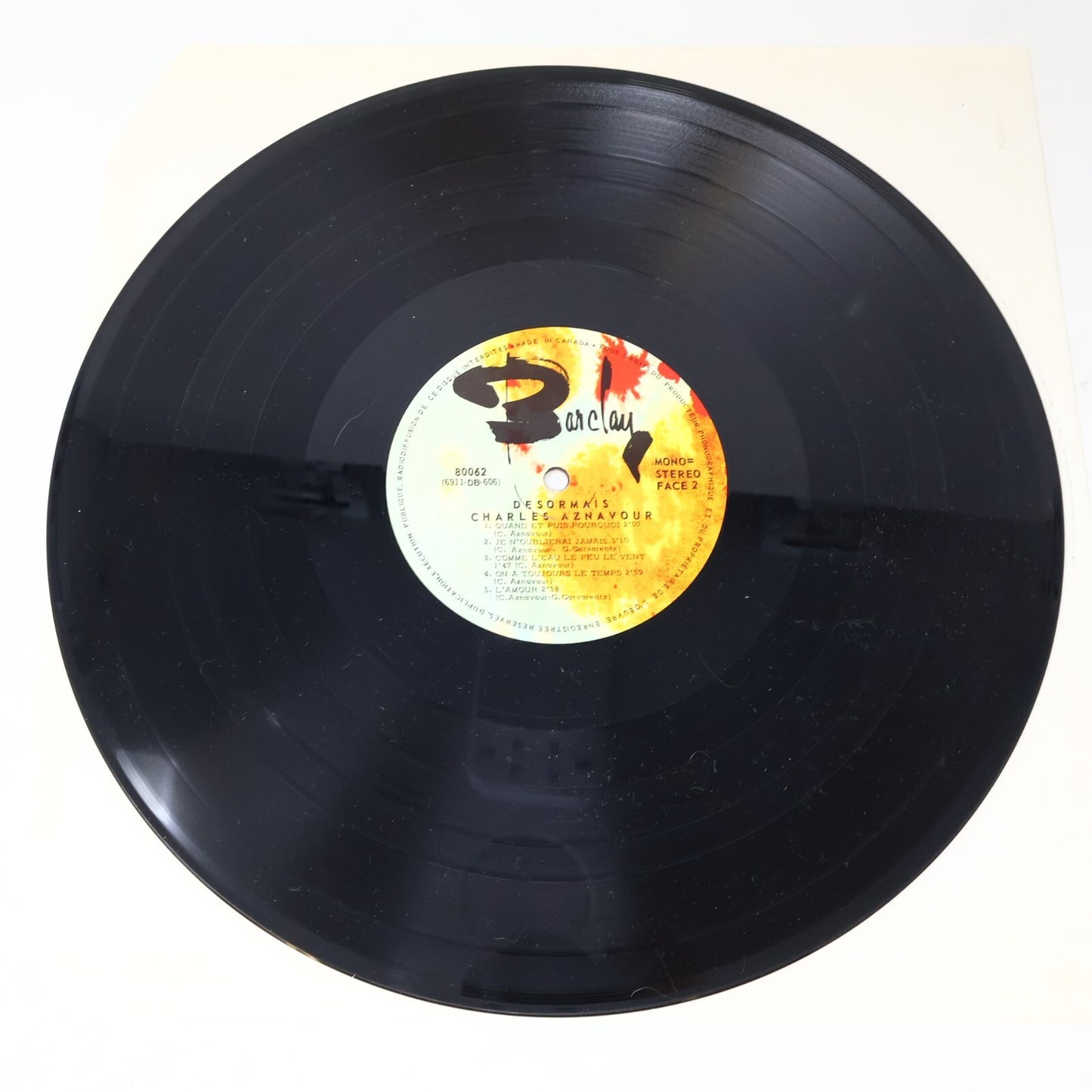 Charles Aznavour Lot 4 Disques Idiote je T'Aime/Visages de L'Amour/Désormais LP