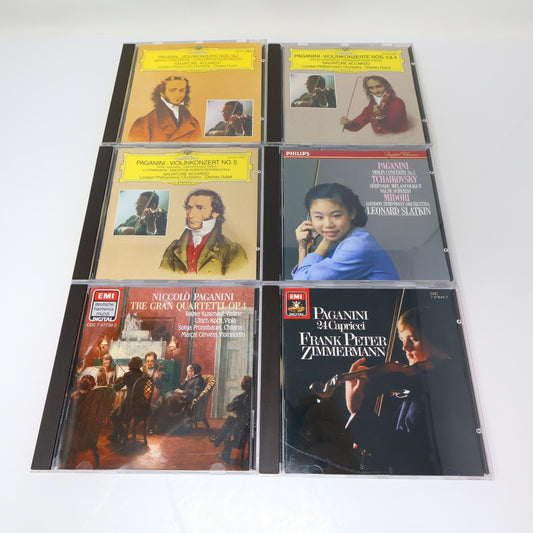 Niccolo Paganini 6 CDs Lot Violin Concerto #1-5/Tre Gran Quartetti Op. 4 80s