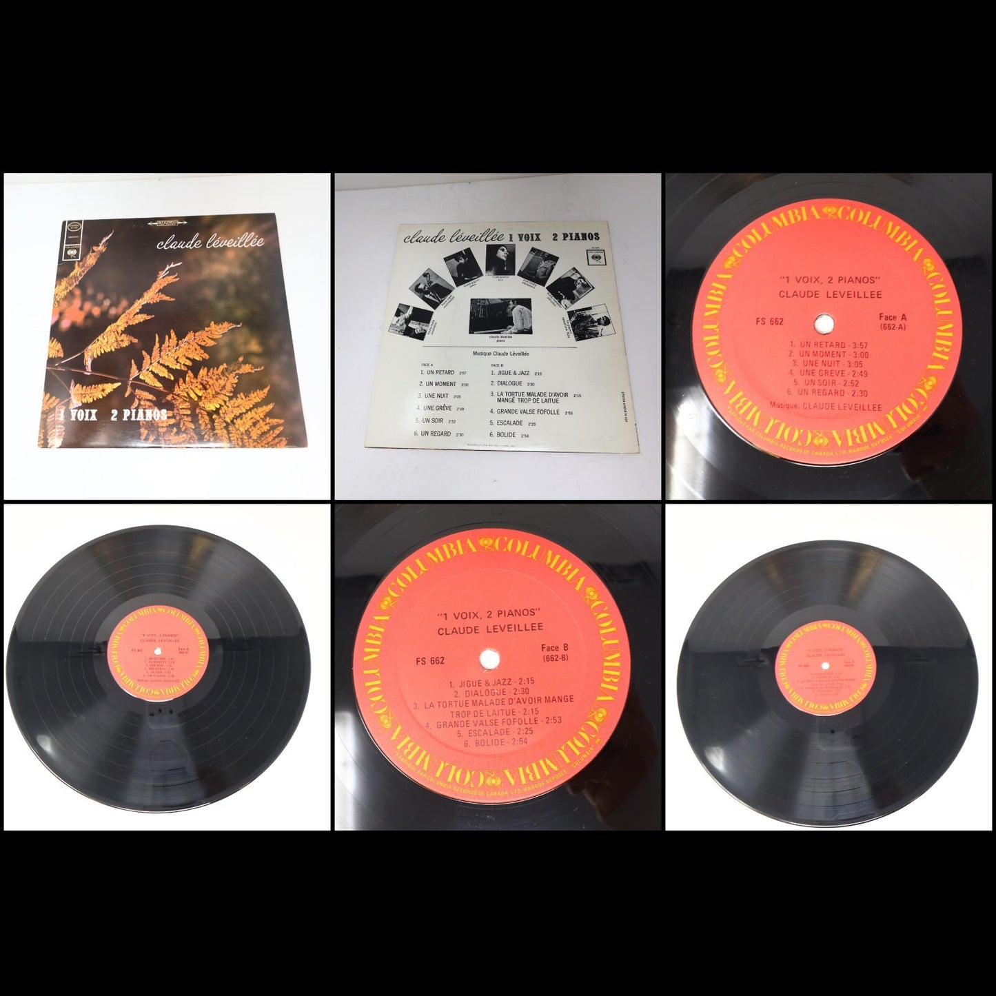 Claude Léveillée Lot 13 Disques Black Sun/Cheval De Bois/Beaux Dimanches Record