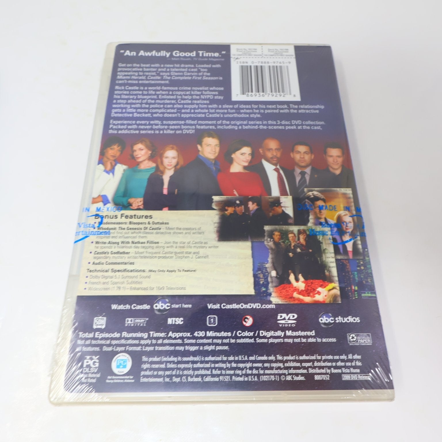Castle 2 DVD Lot Seasons #1-2 Set Nathan Fillion Factory Sealed Region 1 NTSC