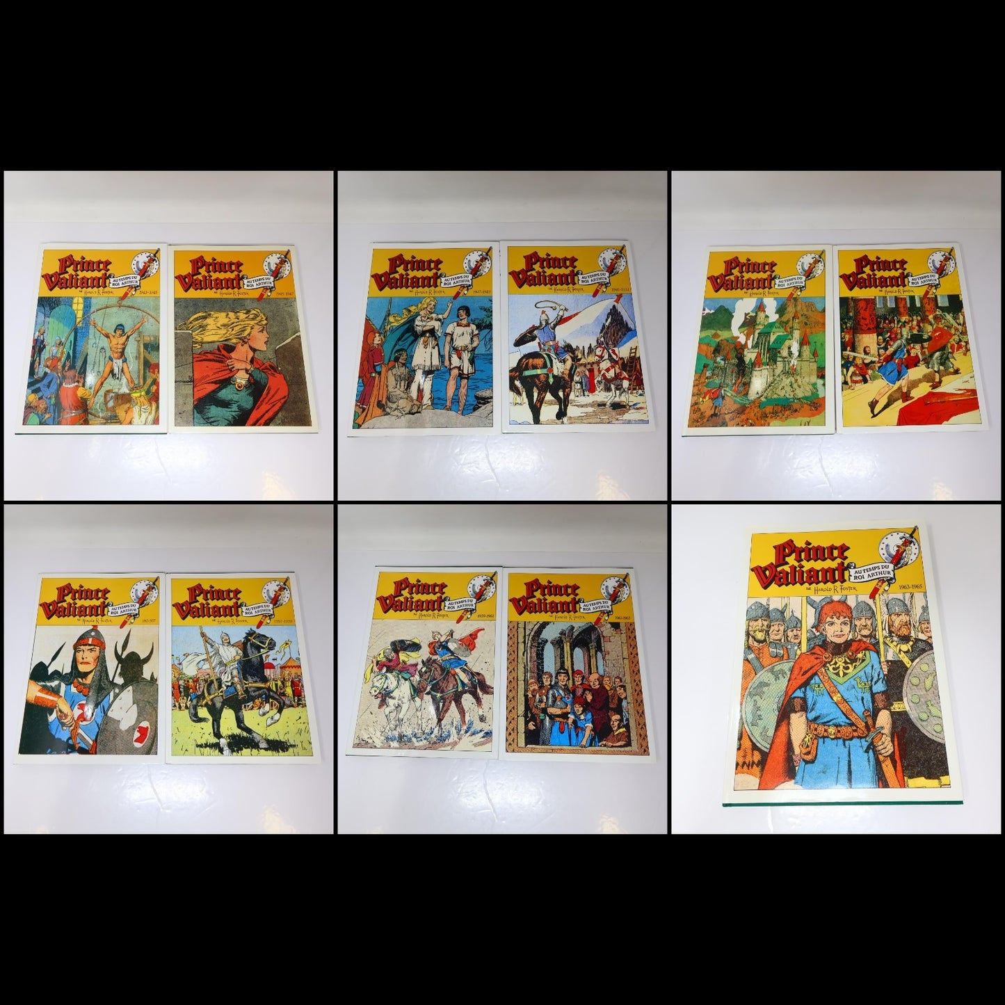 Prince Valiant Au Temps du Roi Arthur #4-14 Lot BD Harold Foster Zenda Français