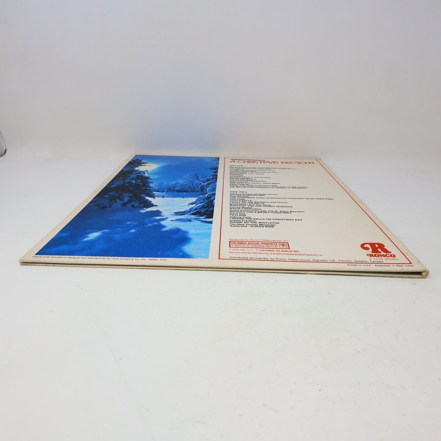 Ronco Presents A Christmas Present LP with Pop Up Gatefold Sleeve 1973 P 11772