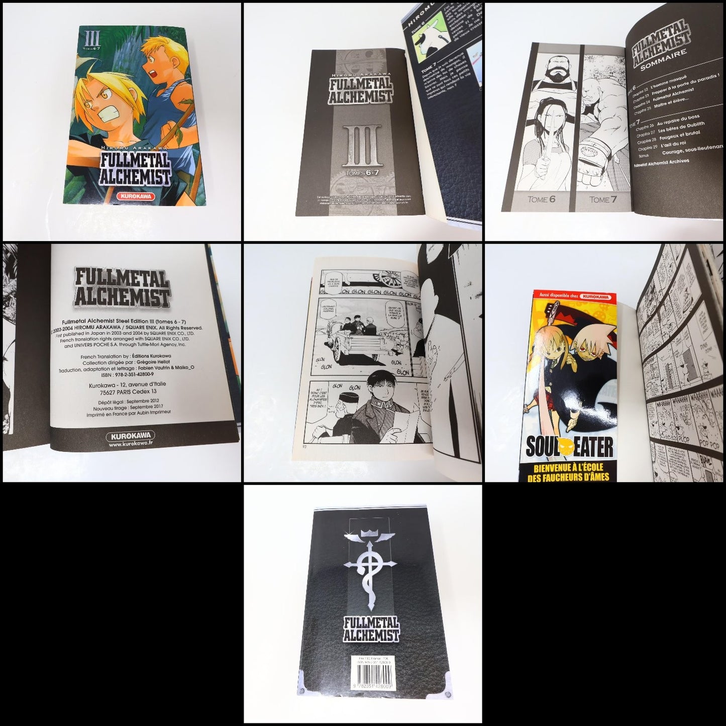 Fullmetal Alchemist Steel Edition 1-3 Lot Manga Kurokawa Hiromu Arakawa Francais