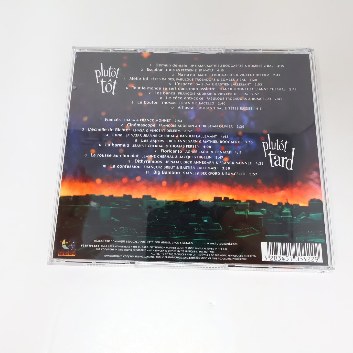 Tôt Ou Tard L'Album de Duos CD Lhasa/Nataf/Mathieu Boogaerts/Da Silva/Audrain