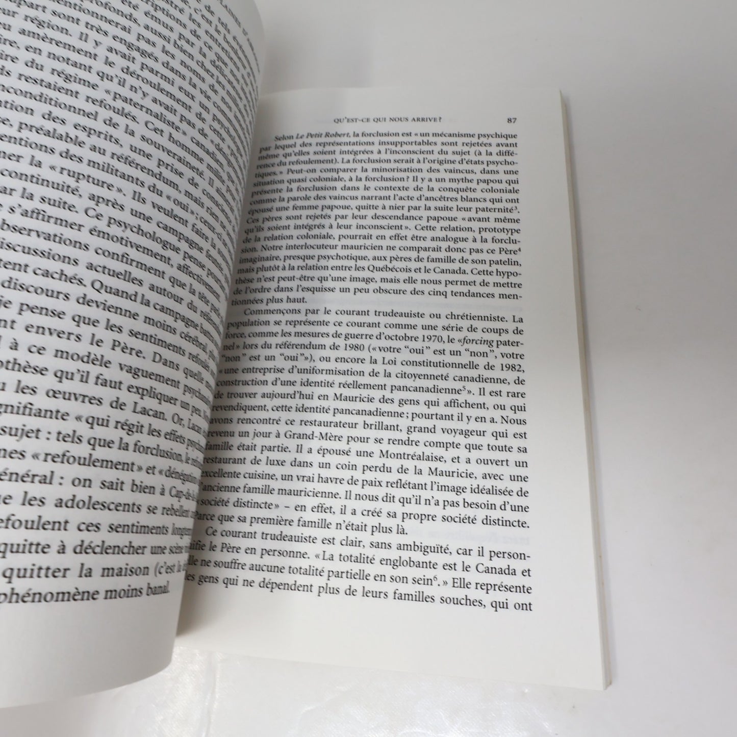 Le Syndrome des Plaines d'Abraham Eric Schwimmer Boréal 1995 PB Français French
