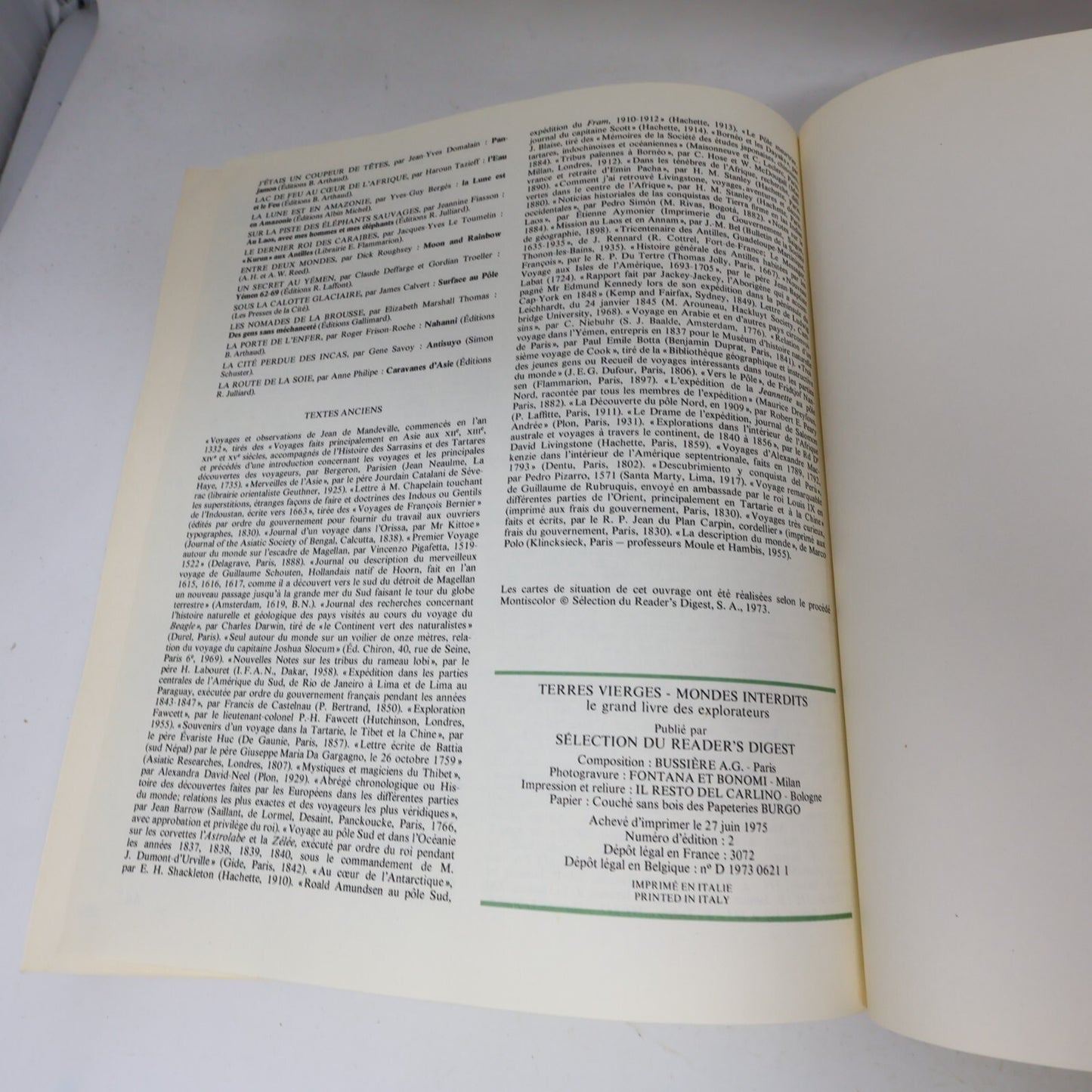 1975 Terres Vierges Mondes Interdits Reader's Digest Géographie Anthropologie HC