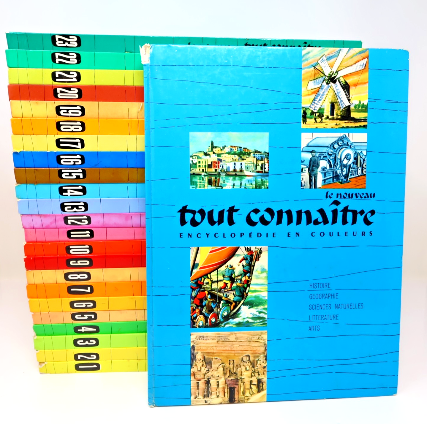 Le Nouveau Tout Connaître Encyclopédie en Couleurs Lot 24 Livres Histoire HC 60s