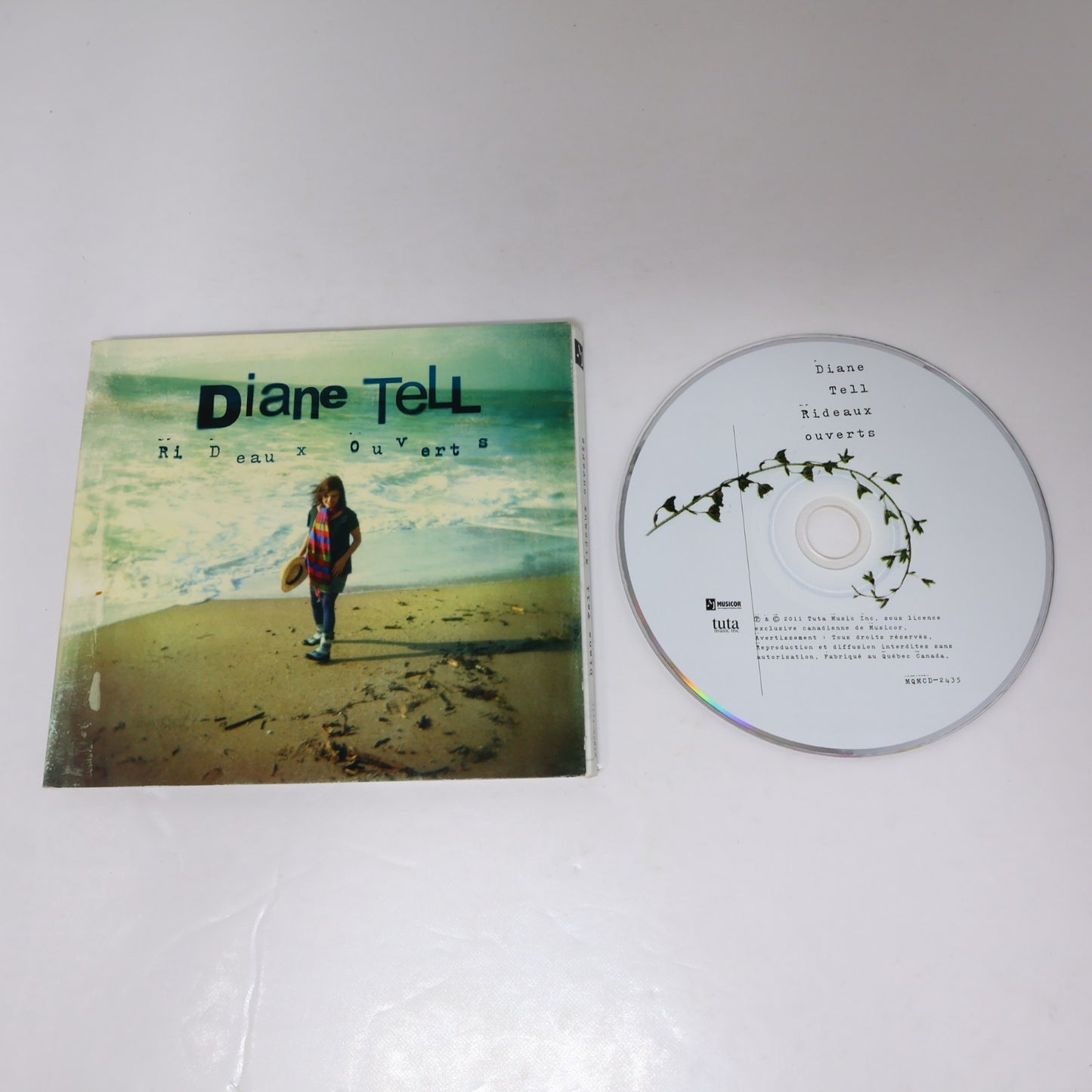 Diane Tell Rideaux Ouverts CD En Pointillé/Attends/Sur Ta Plage 2011 MQMCD-2435
