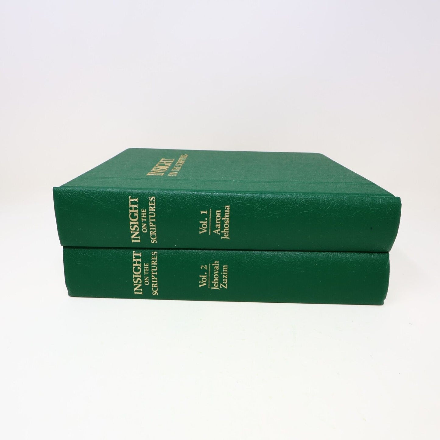 Lot 2 Books Insight on the Scriptures #1-2 Watch Tower Bible Religion 80s HC