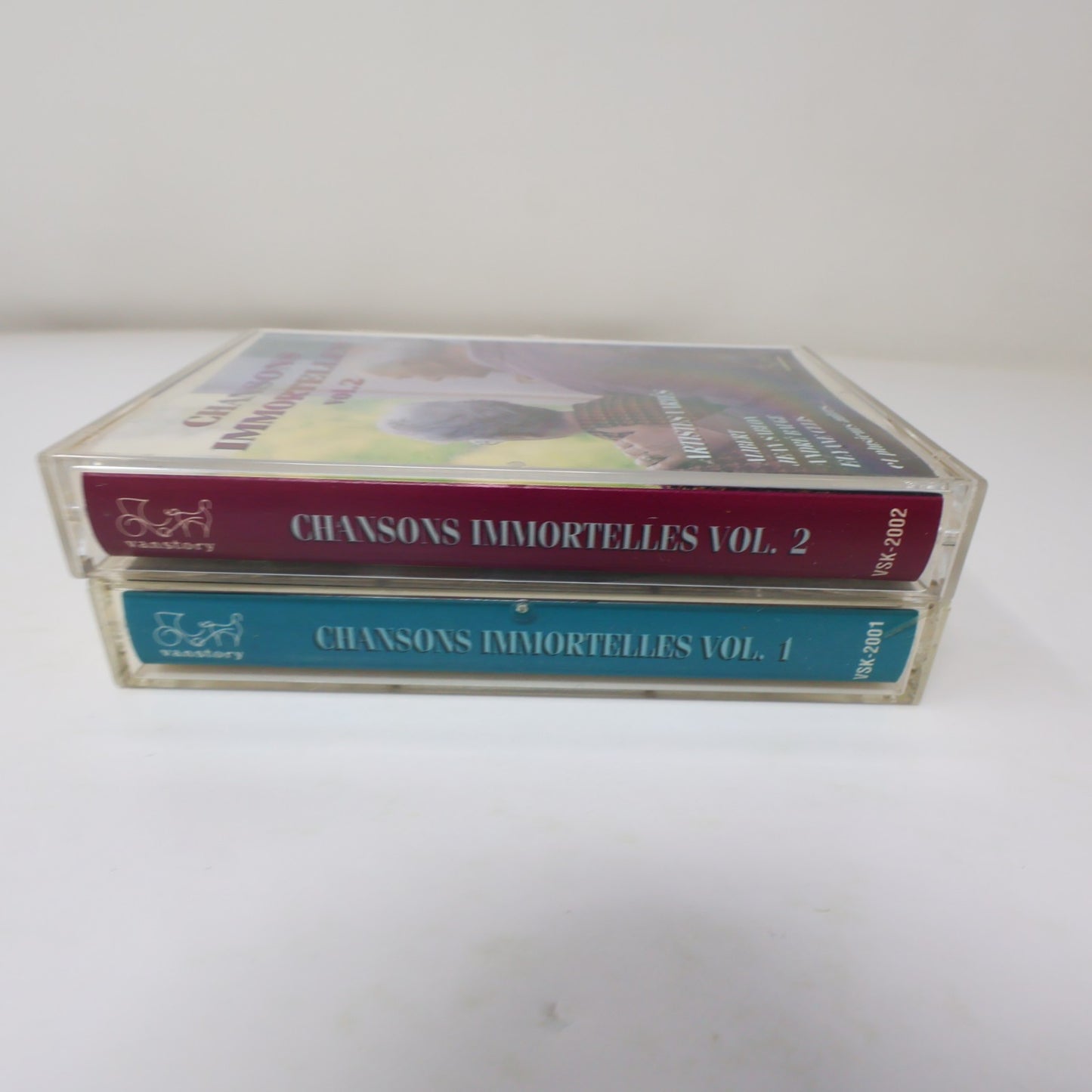 Chansons Immortelles #1-2 Lot 2 Cassette Jean Gabin/Tino Rossi/Ray Ventura/Celis