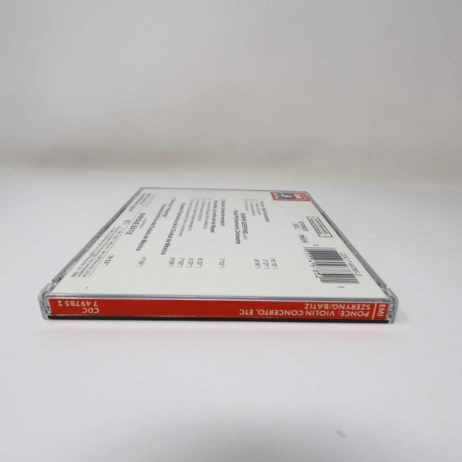 Ponce Violin Concerto/Sones de Mariachi CD Enrique Batiz/Henryk Szeryng EMI 1989