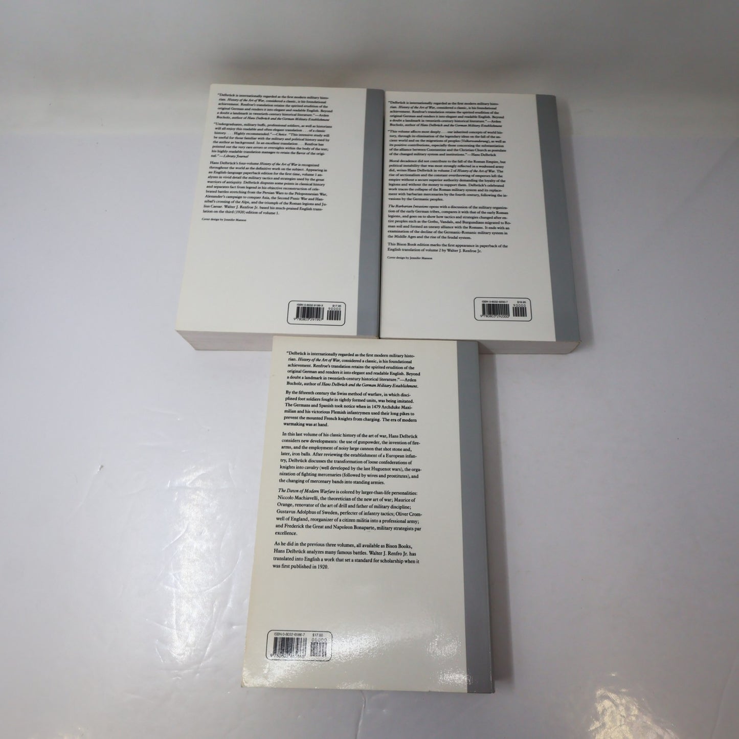 History of the Art of War #1-2 4 Books Lot Hans Delbruck Warfare in Antiquity PB