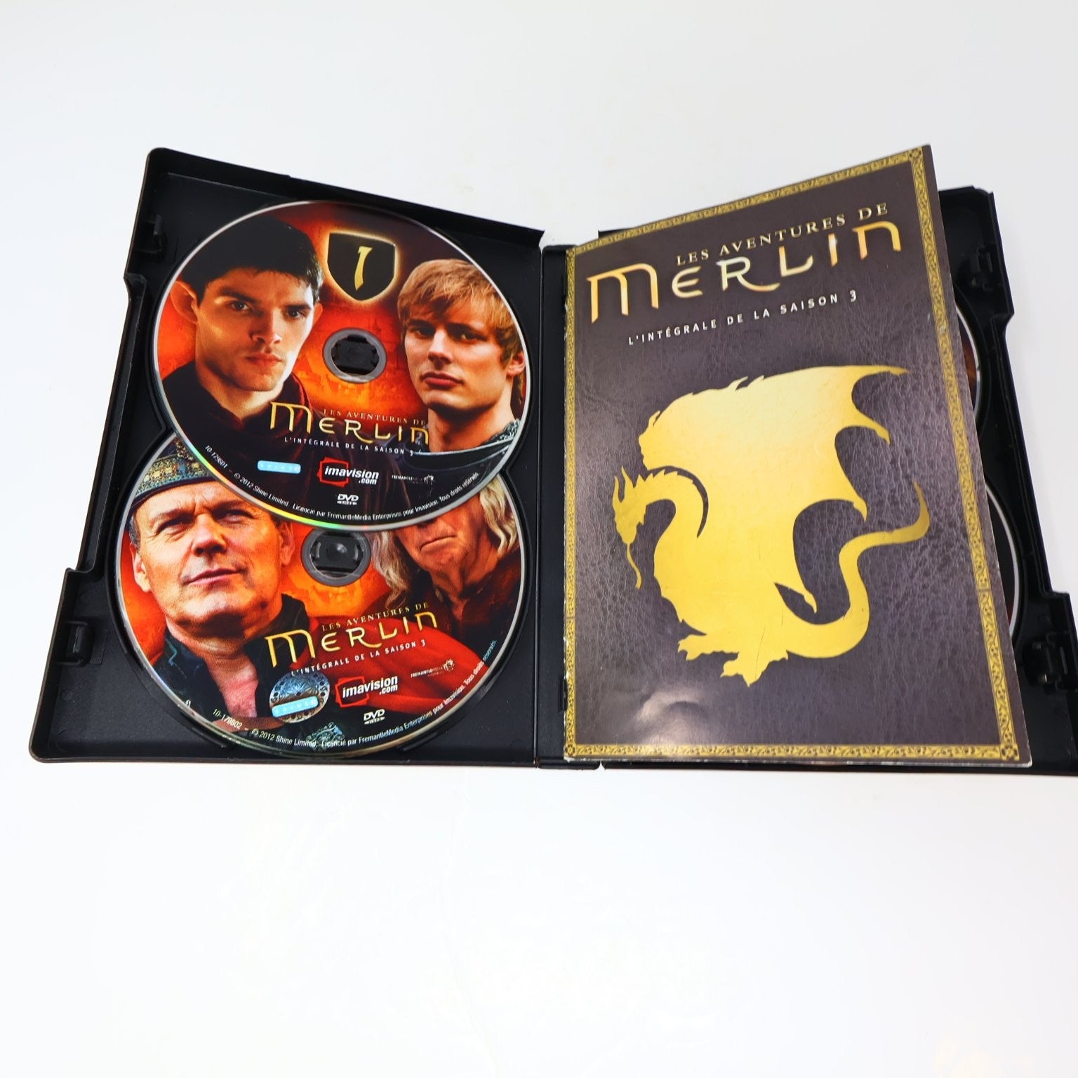 Les Aventures de Merlin Saison 3 DVD Français 2012 Colin Morgan NTSC 4 Disques