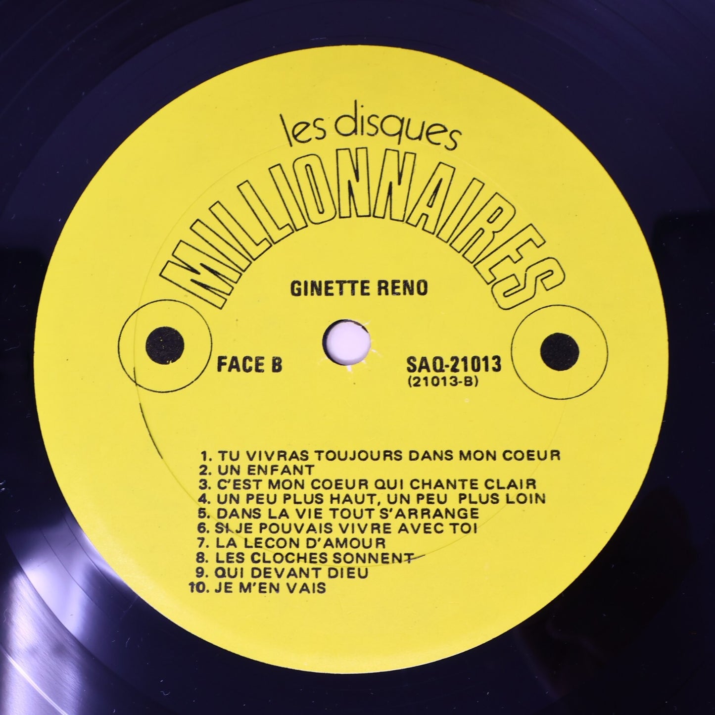 Ginette Reno Lot 6 Disques Record Aimons-nous/Quand On Se Donne/20 Grands Succès