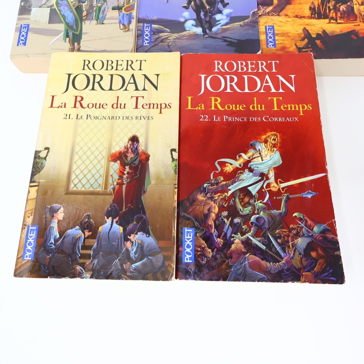 Lot 5 Livres La Roue du Temps #18-22 The Wheel of Time Robert Jordan Français PB
