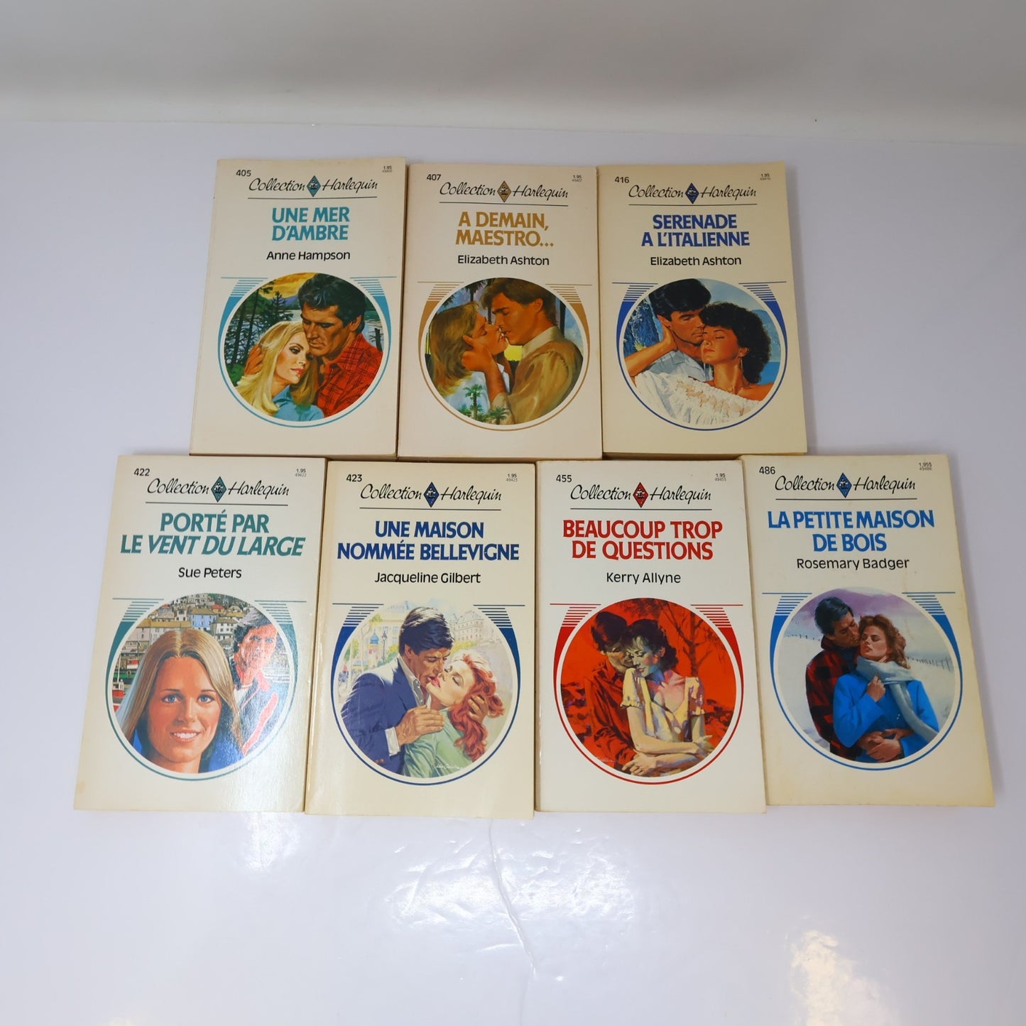 Collection Harlequin Lot 19 Livres Français/French Romance Small Paperback 1980s