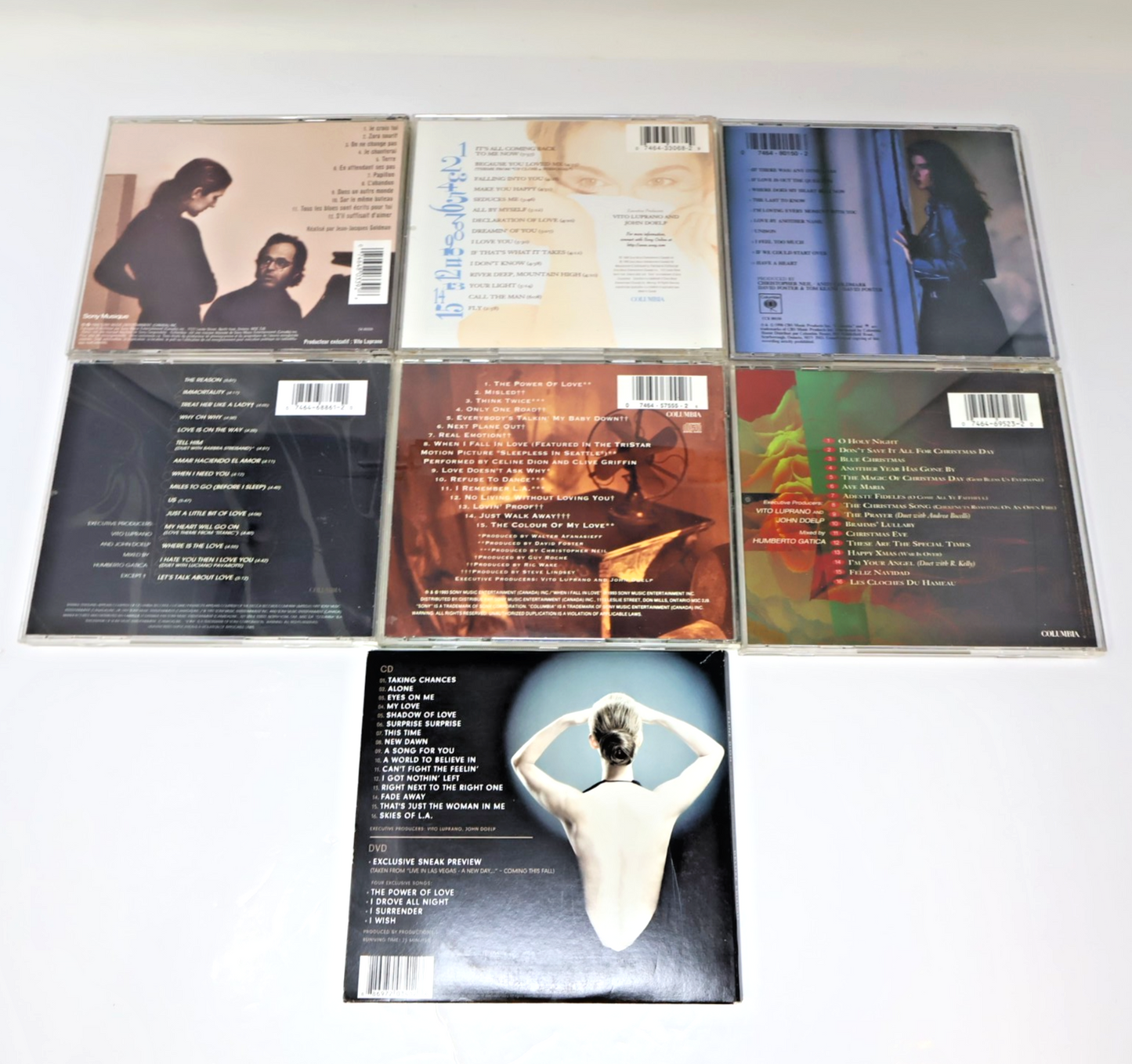 Céline Dion 7 CD Lot Unison/Let's Talk About Love/Falling Into You/Taking Chance