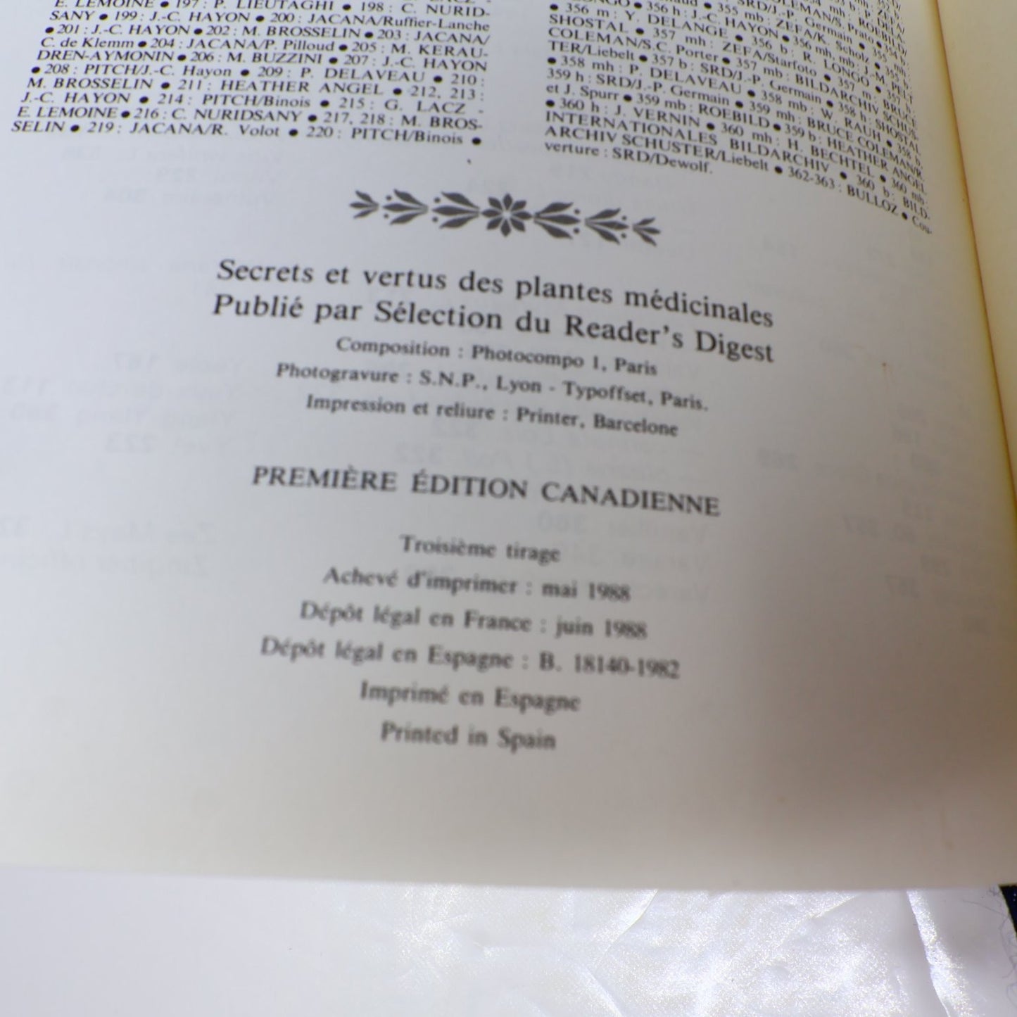 Secrets et vertus des plantes médicinales 1985 Reader's Digest Français/French