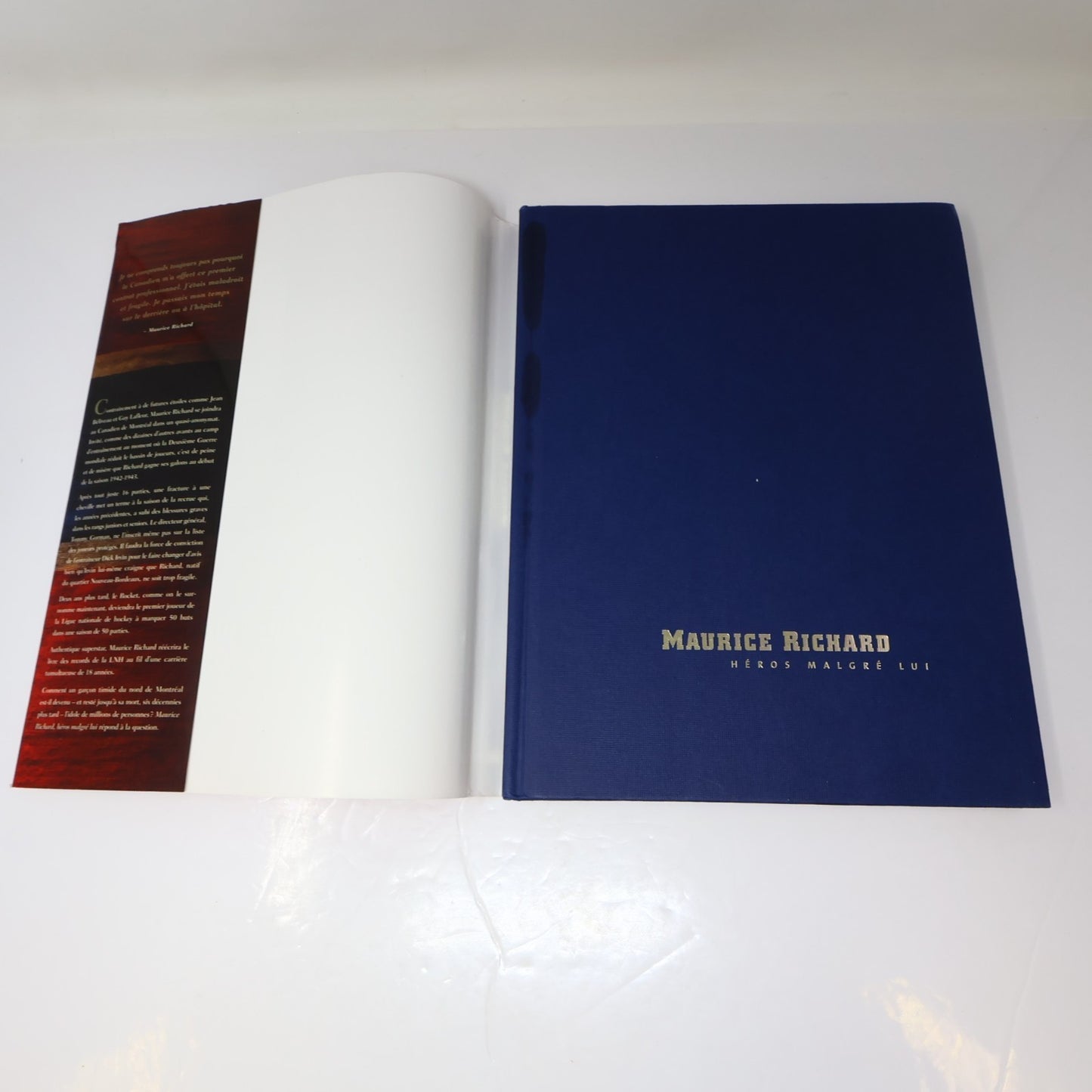 Maurice Richard Héros Malgré Lui Frank Orr/Chrystian Goyens 2000 HC DJ Hockey