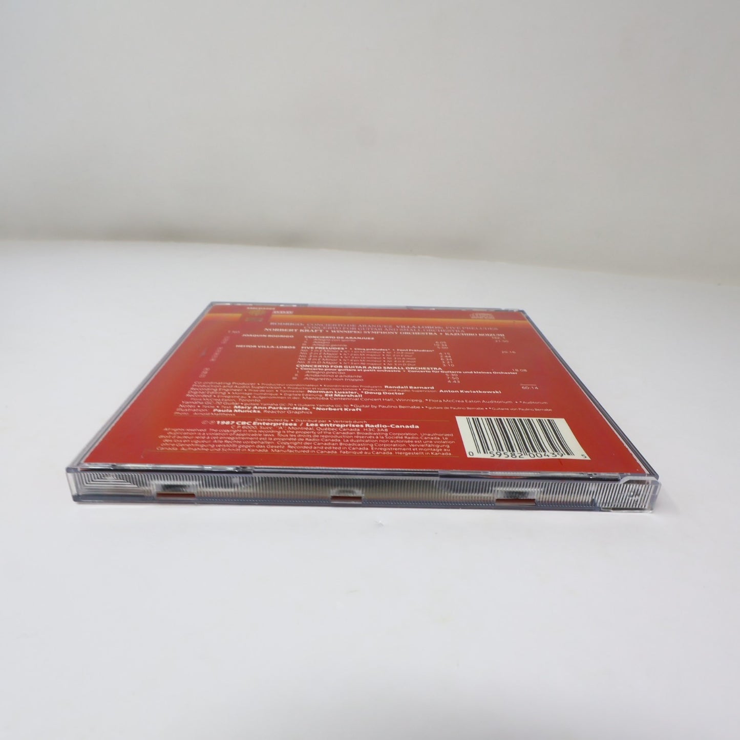 Rodrigo Concierto De Aranjuez/Villa-Lobos Five Preludes CD Norbert Kraft/Koizumi