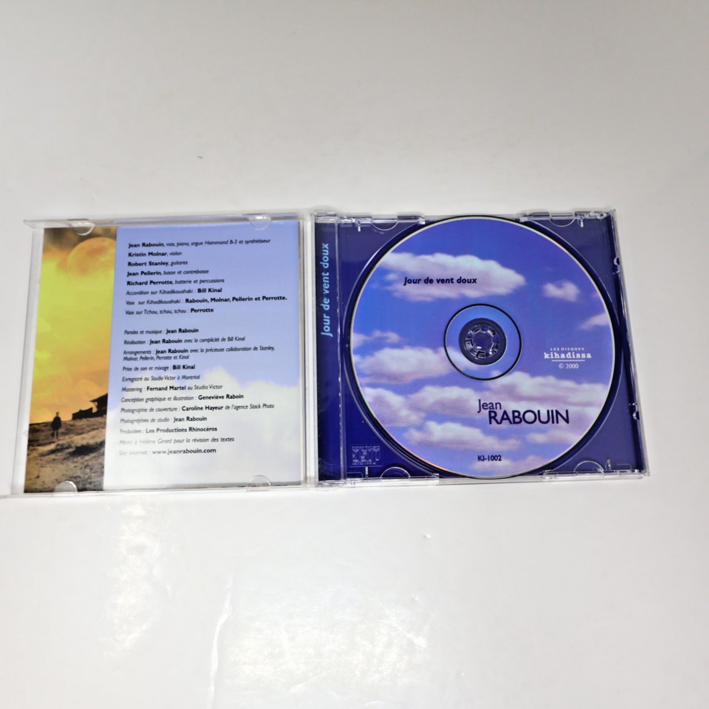 Jean Rabouin Jour De Vent Doux CD Kihadikouahaki/Ciel Noir/Amis A Vie/Voyageur