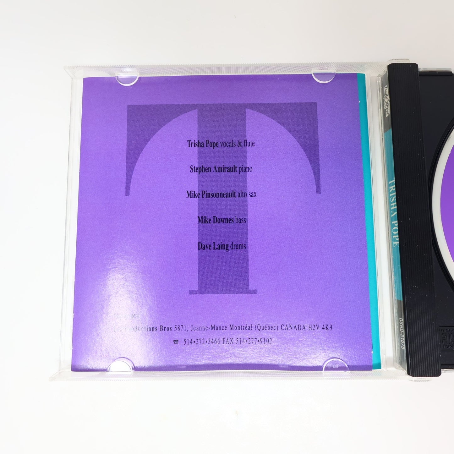 Trisha Pope CD Eponymous Duke Street Records 1992 Jazz Reggae Contemporary Jazz